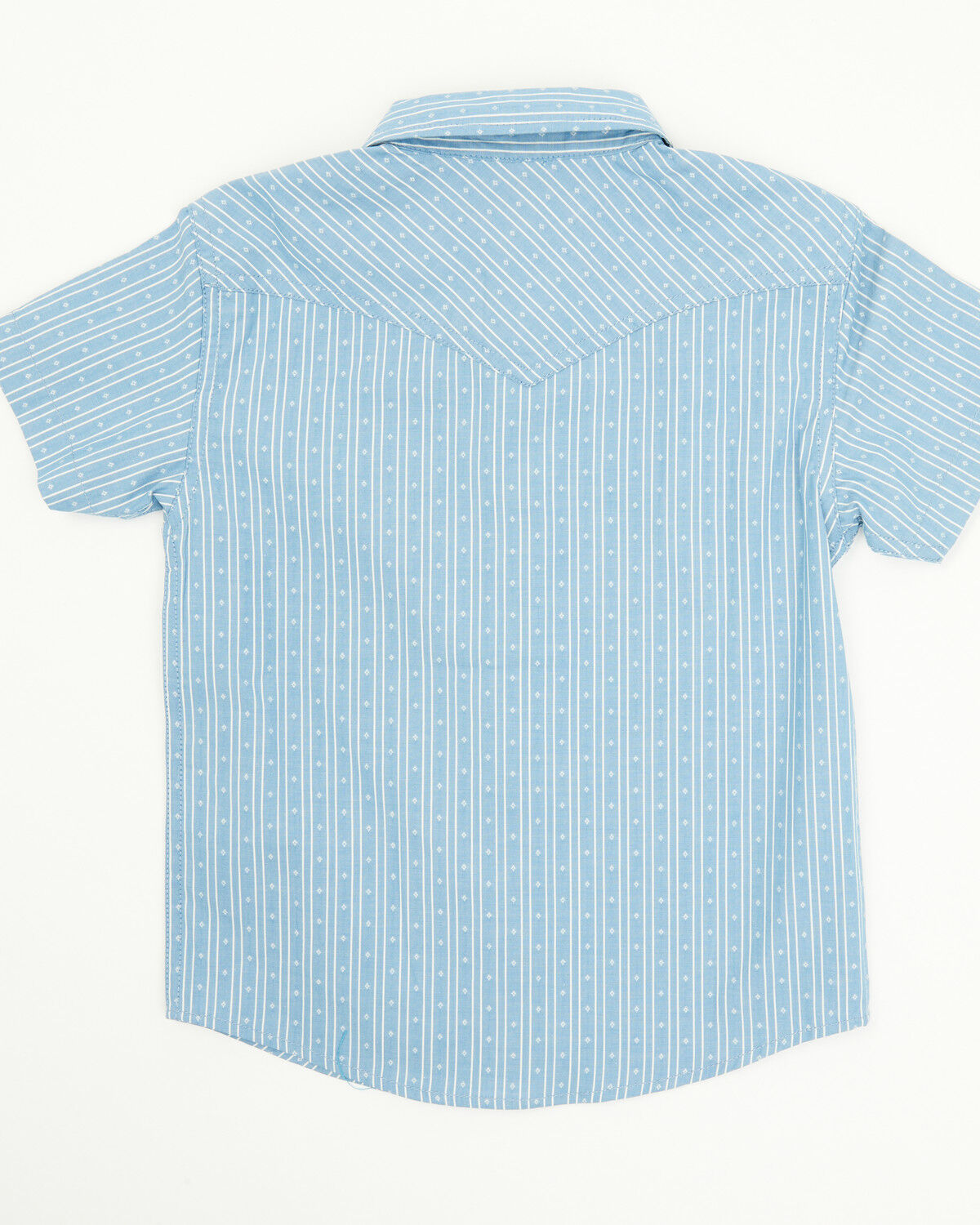 Cody James Toddler Boys' Cowboy Way Striped Print Short Sleeve Snap Western Shirt