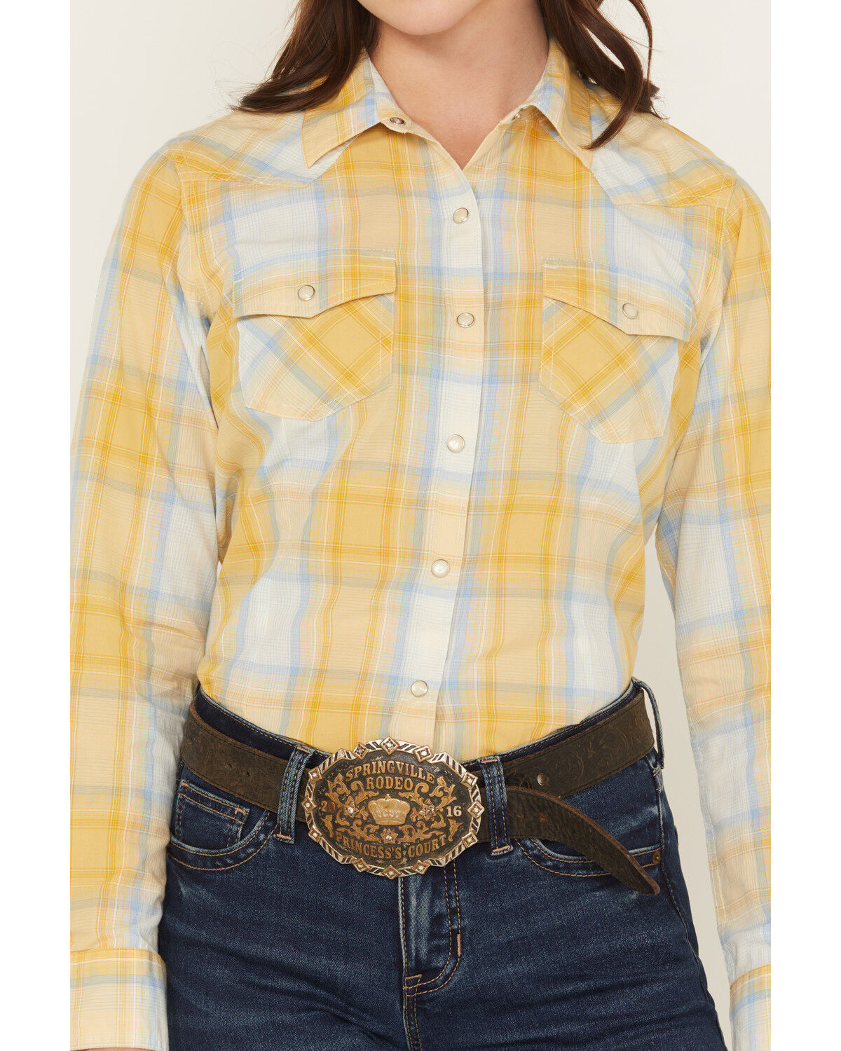 Ariat Women's Daisy Plaid Print Long Sleeve Snap Western Shirt