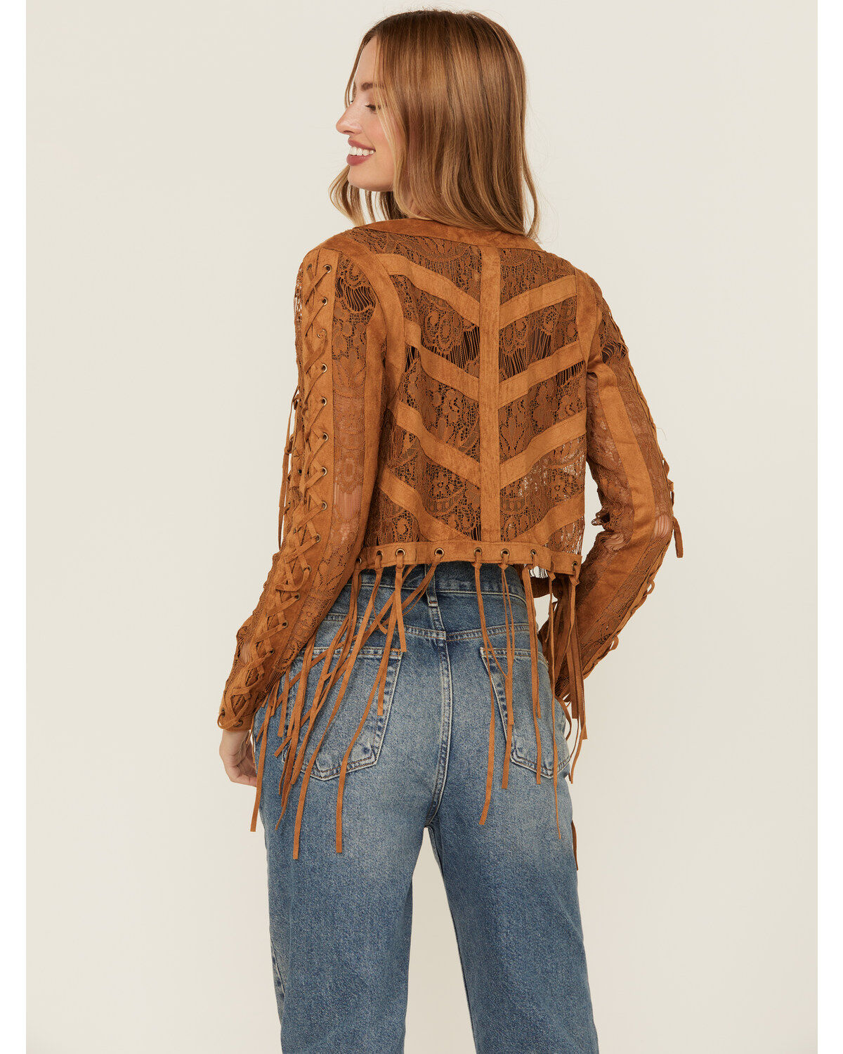 Vocal Women's Suede Tassel Jacket