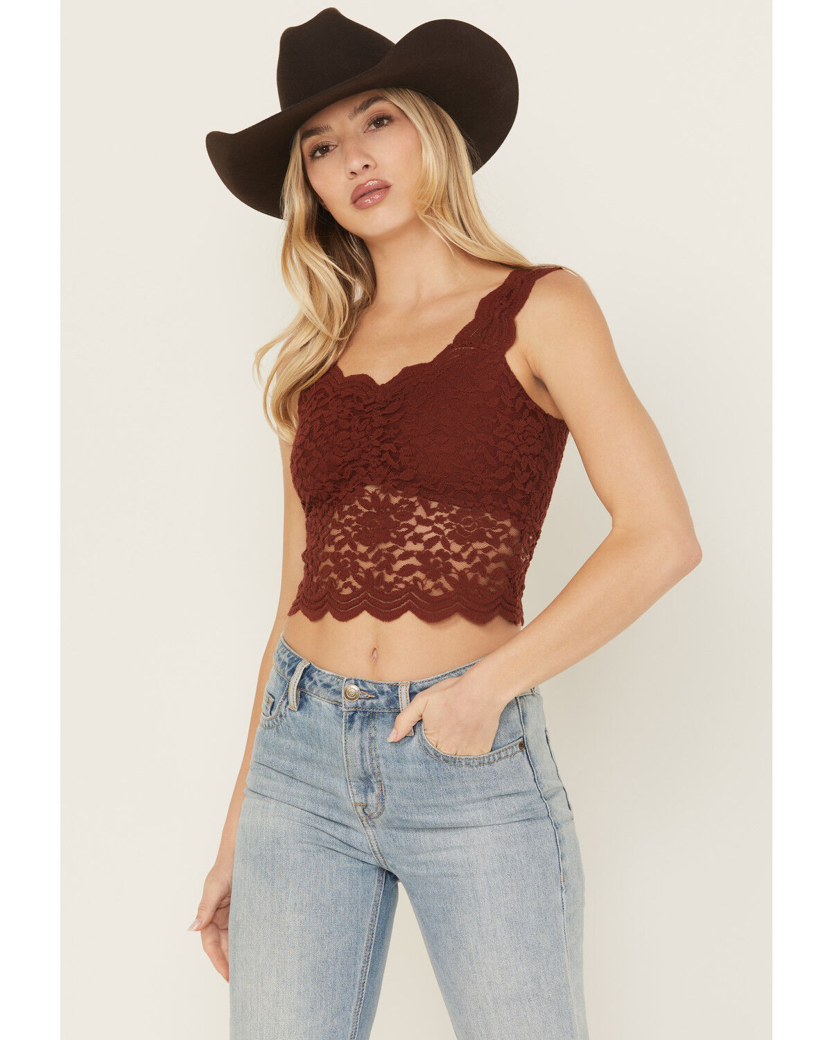 Shyanne Women's Fitted Stretch Lace Cami