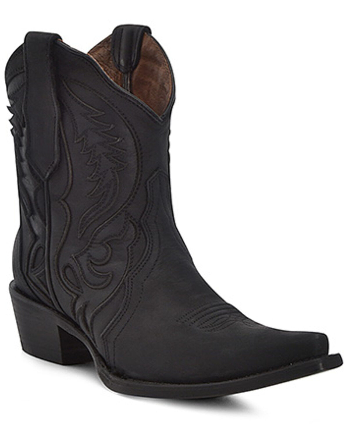 Circle G Women's Inlay Western Booties - Snip Toe