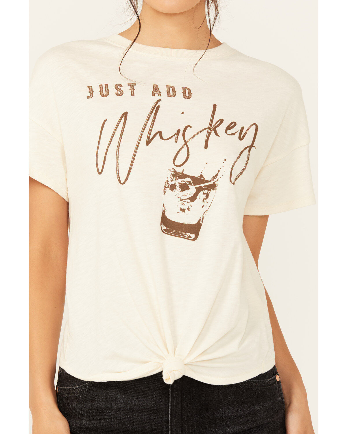 Shyanne Women's Just Add Whiskey Graphic Short Sleeve Tee