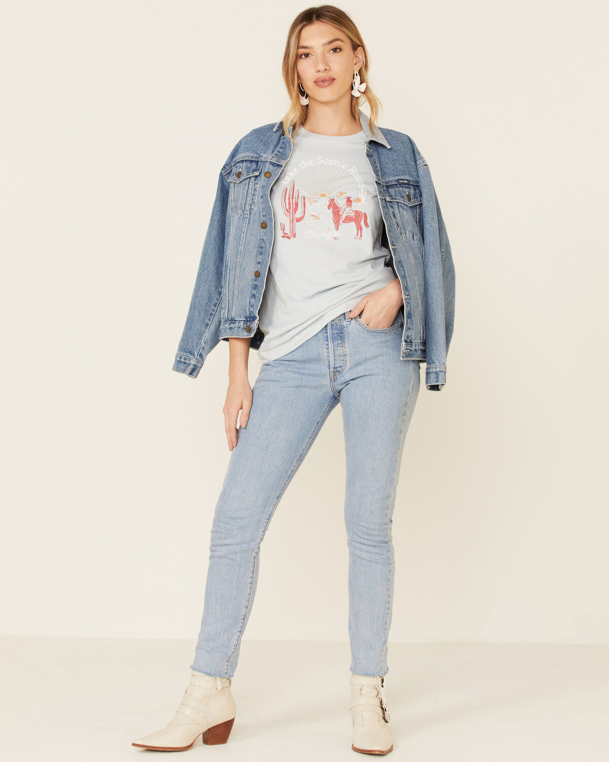 Wrangler Women's Take The Scenic Route Graphic Tee