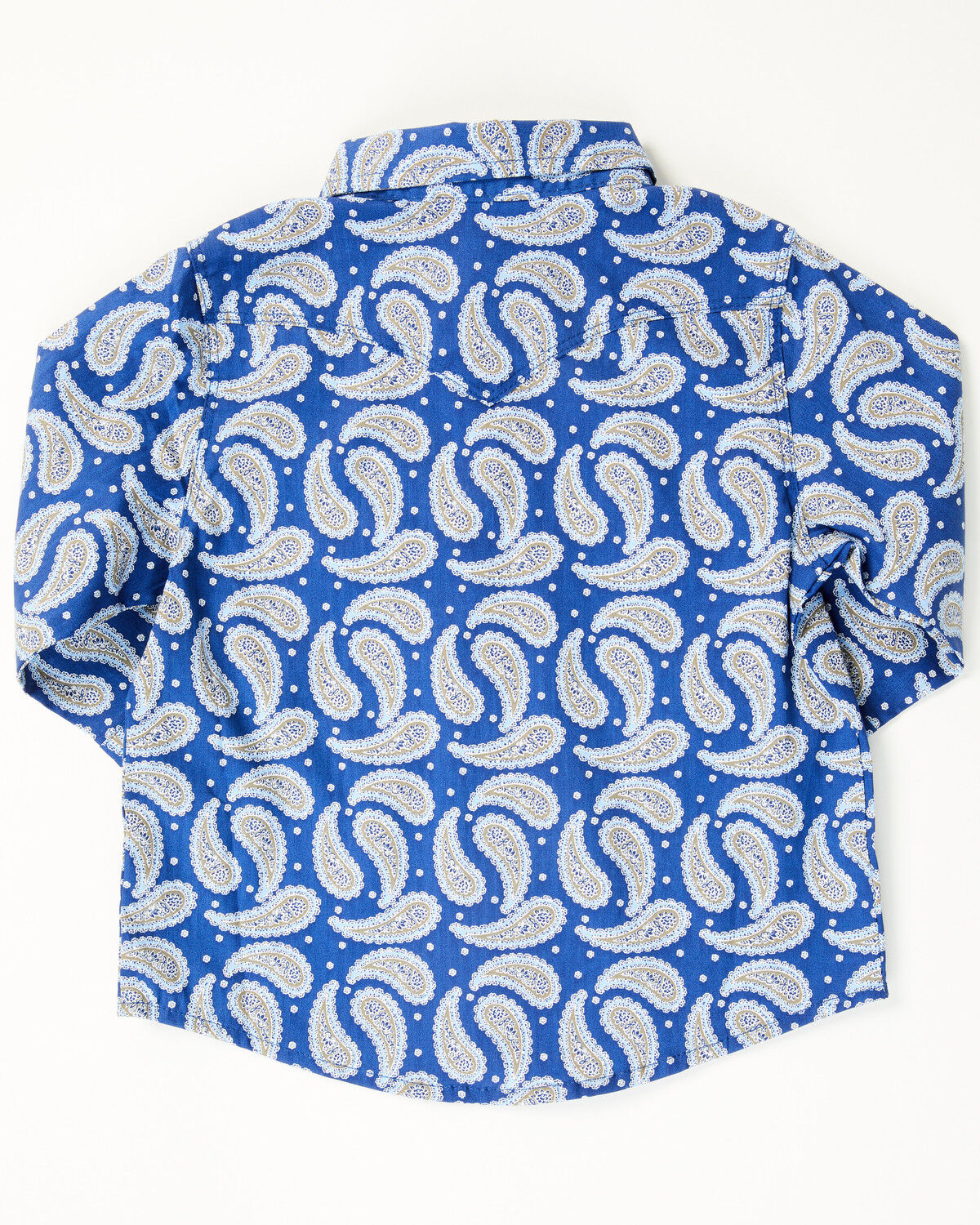 Wrangler Toddler Boys' Paisley Print Long Sleeve Snap Western Shirt
