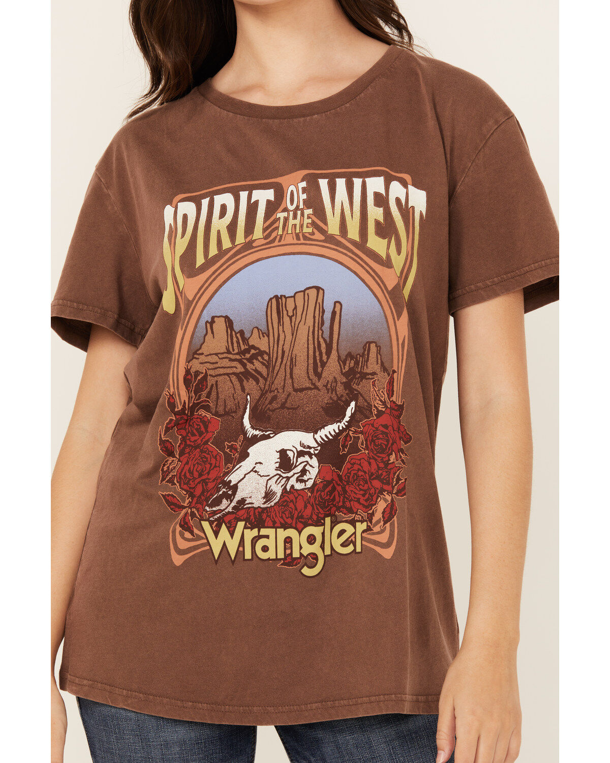 Wrangler Women's Boot Barn Exclusive Spirit of the West Short Sleeve Graphic Tee