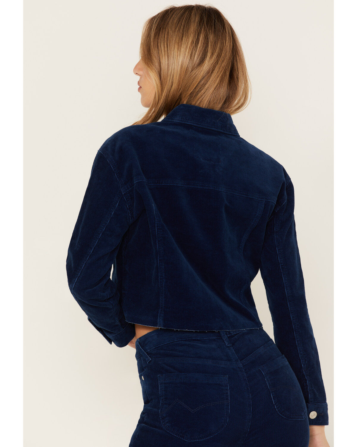 Cleo + Wolf Women's Cropped Corduroy Jacket