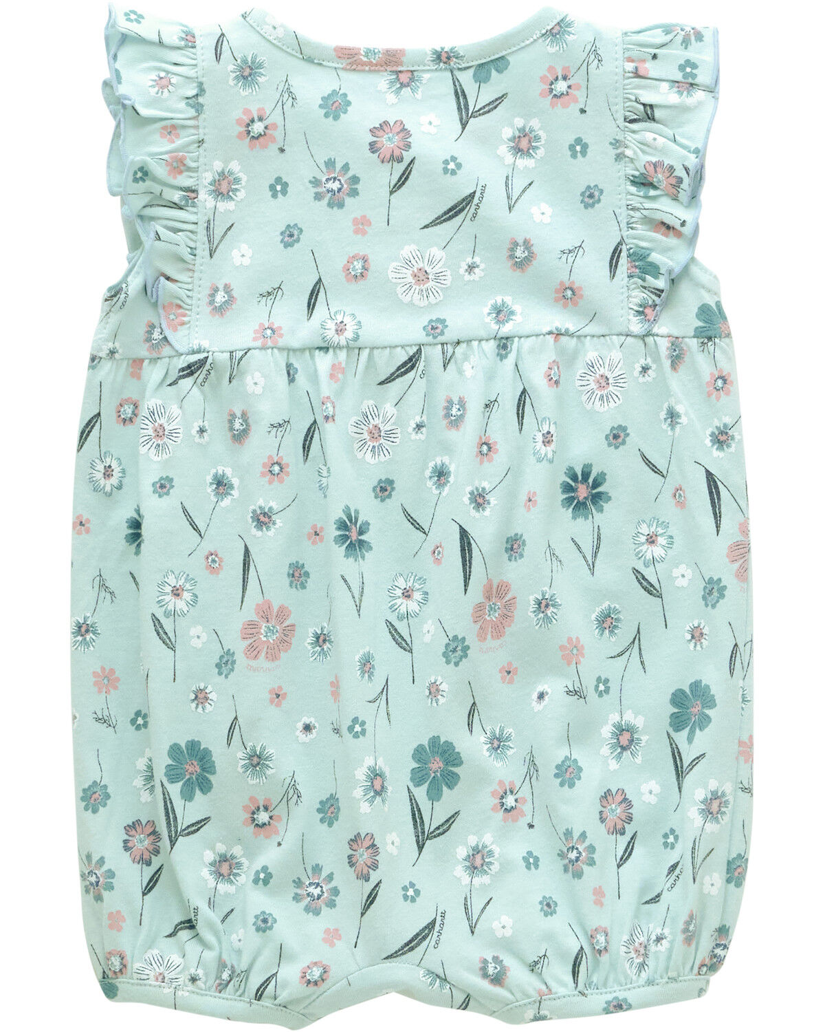 Carhartt Infant Girls' Floral Print Sleeveless Snap Onesie