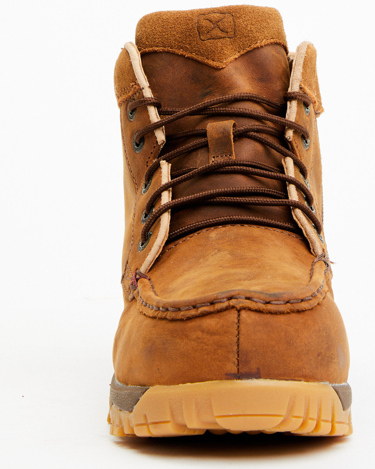 Twisted X Women's 4" Oiled Saddle Work Boots - Moc Toe