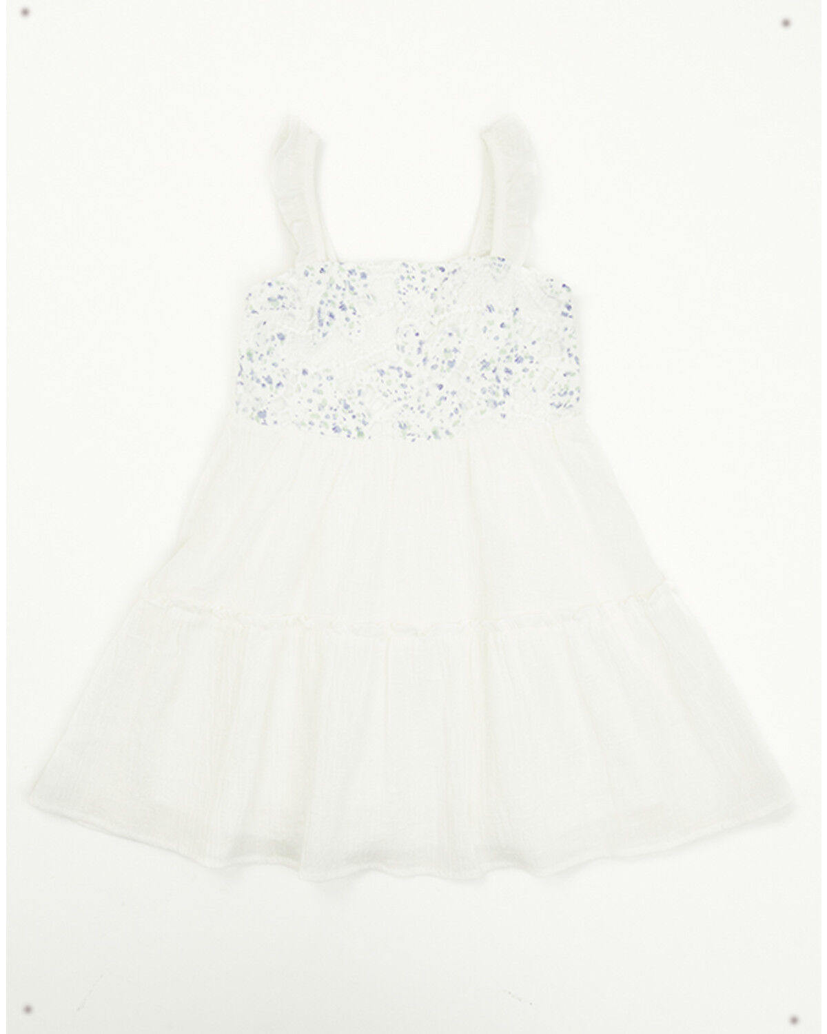 Yura Toddler Girls' Floral Patched Crochet Dress