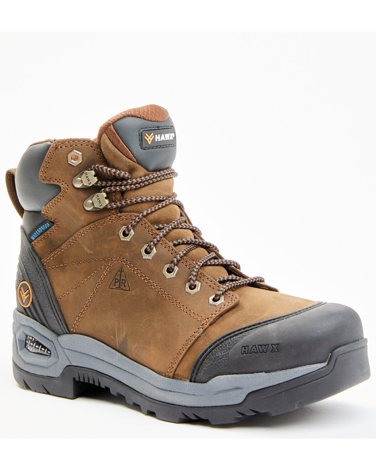 Hawx Men's Lace To Toe Crazy Horse Waterproof Work Boots - Soft Toe