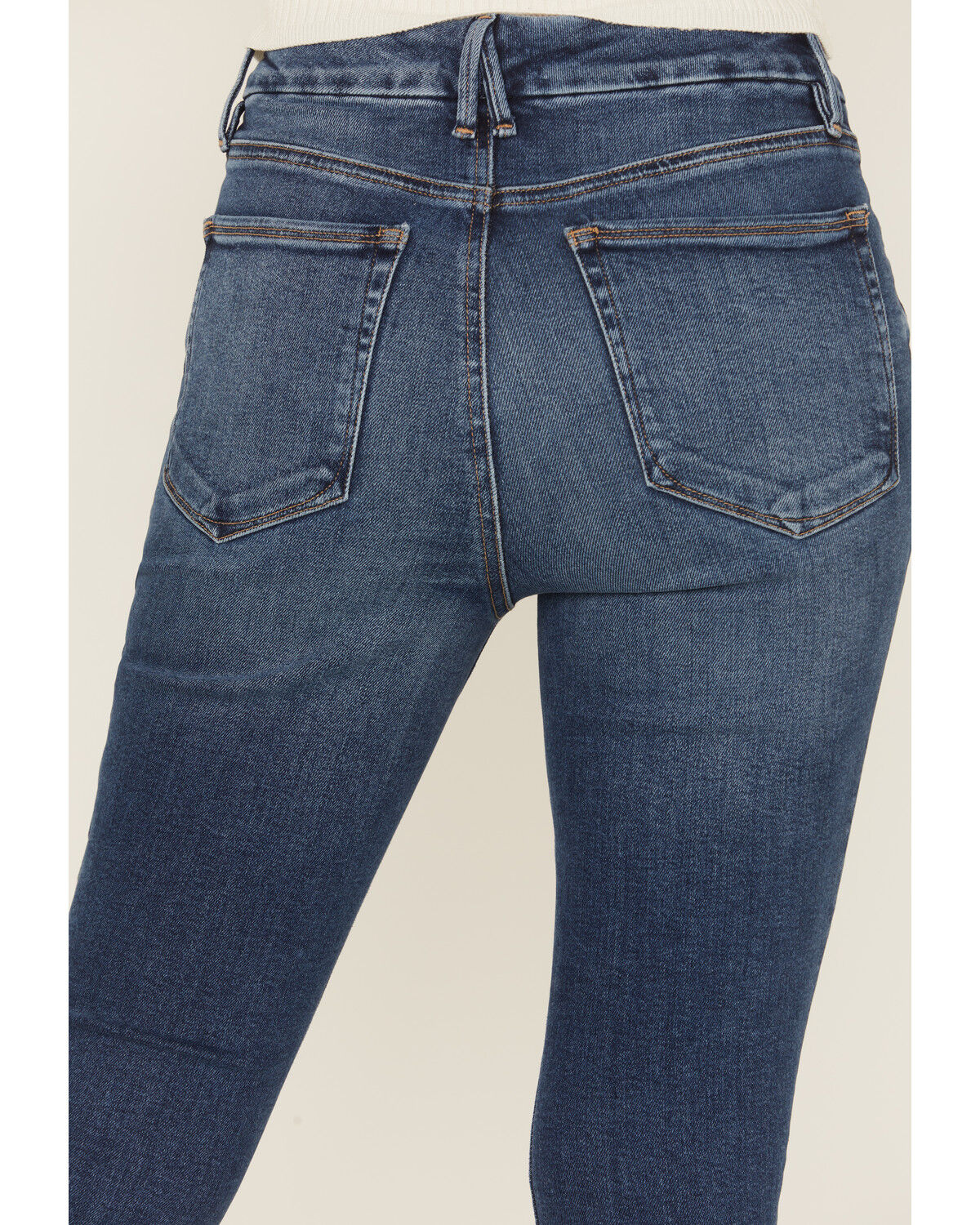 Good American Women's Good Waist Dark Wash High Rise Skinny Stretch Denim Jeans