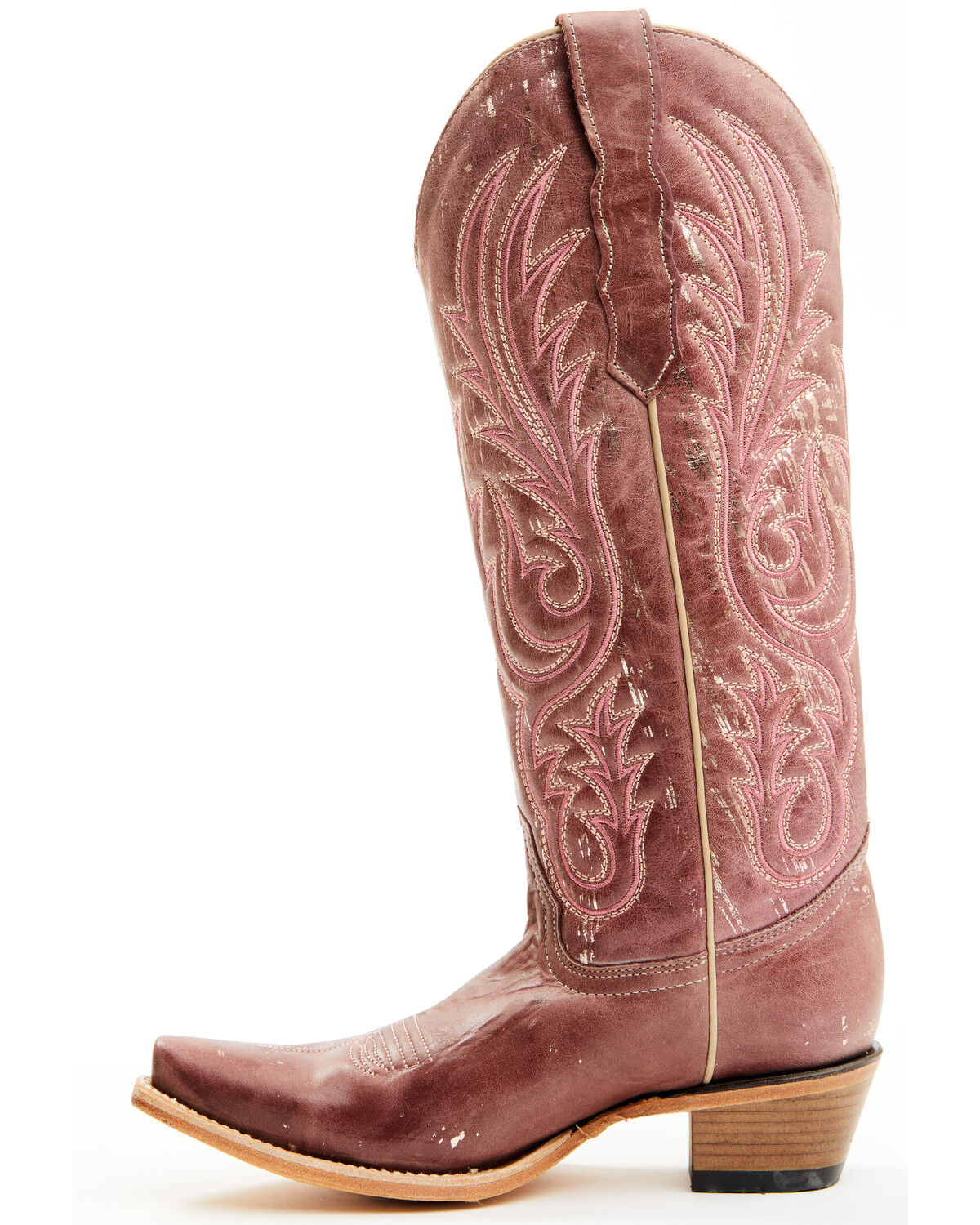 Circle G Women's Embroidered Tall Western Boots - Snip Toe