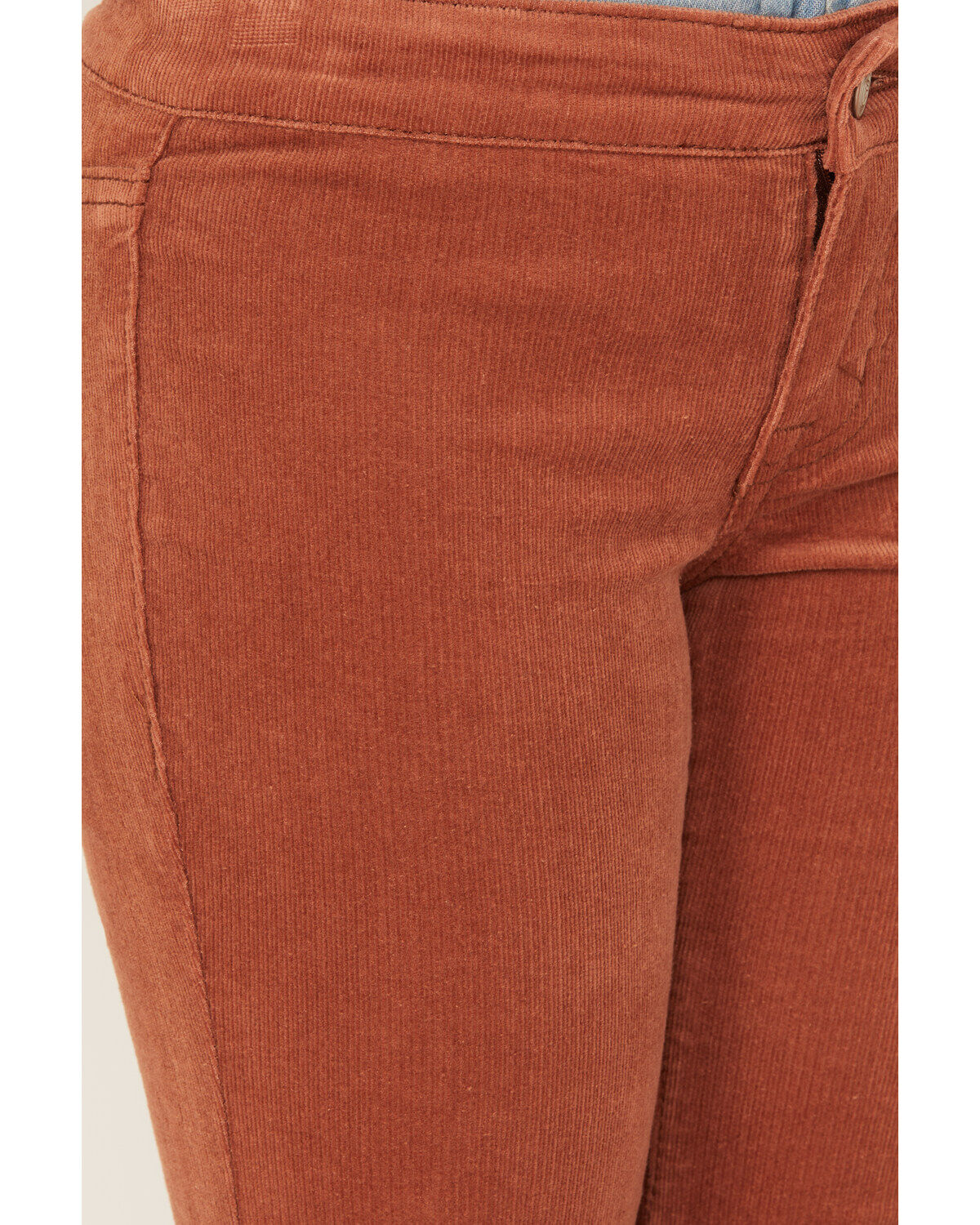 Rock & Roll Denim Girls' Corduroy Bargain Button Stretch Flare Jeans
