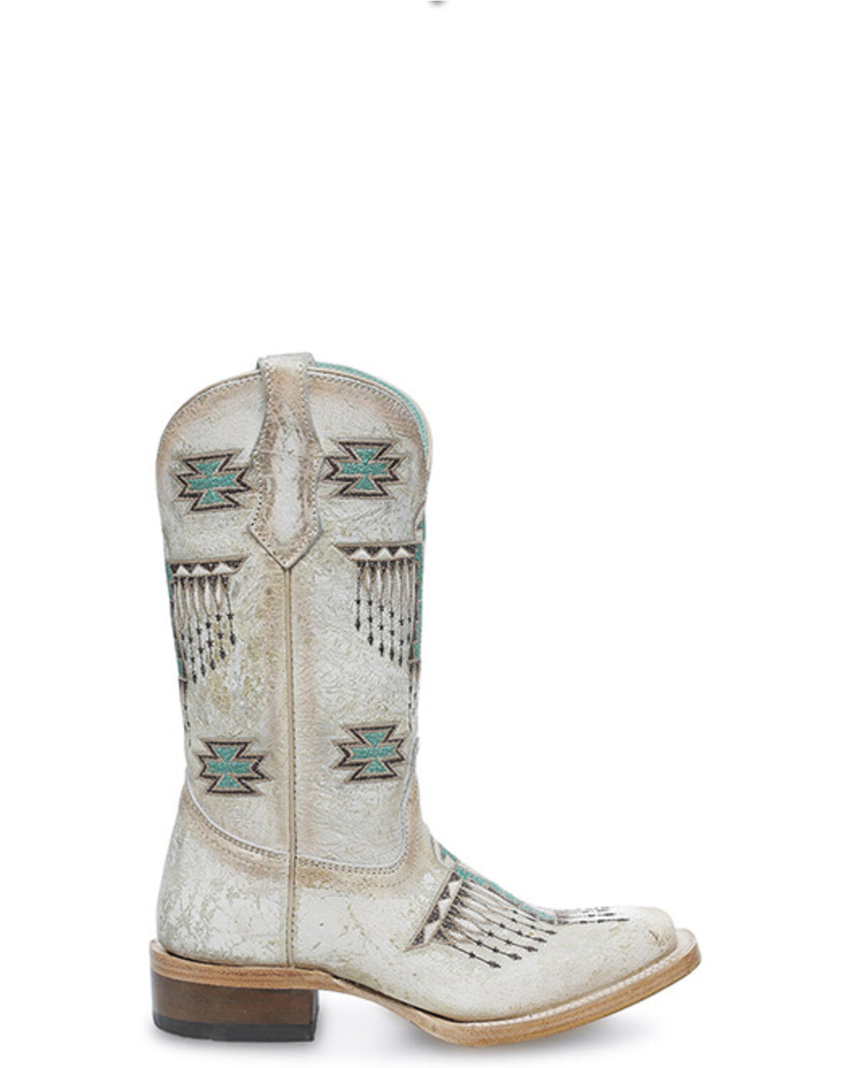 Corral Girls' Embroidered Western Boots - Square Toe