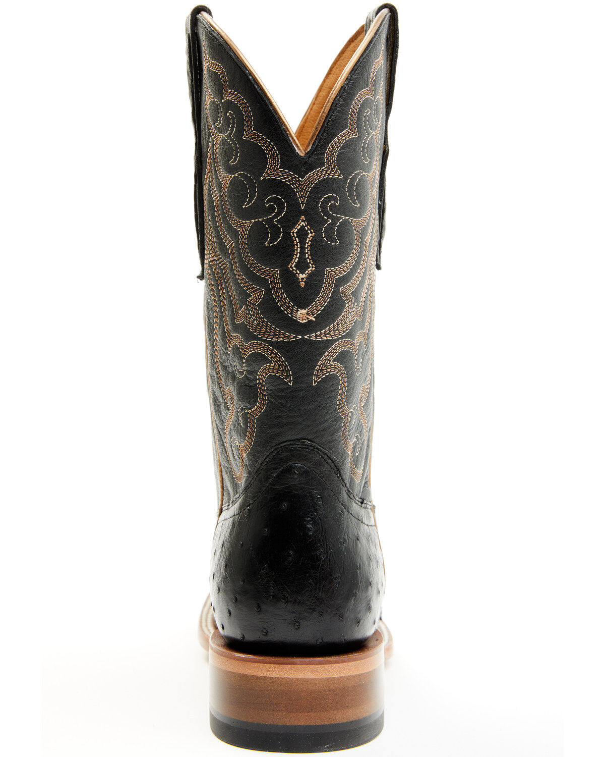 Shyanne Women's Kacie Exotic Ostrich Western Boots - Broad Square Toe