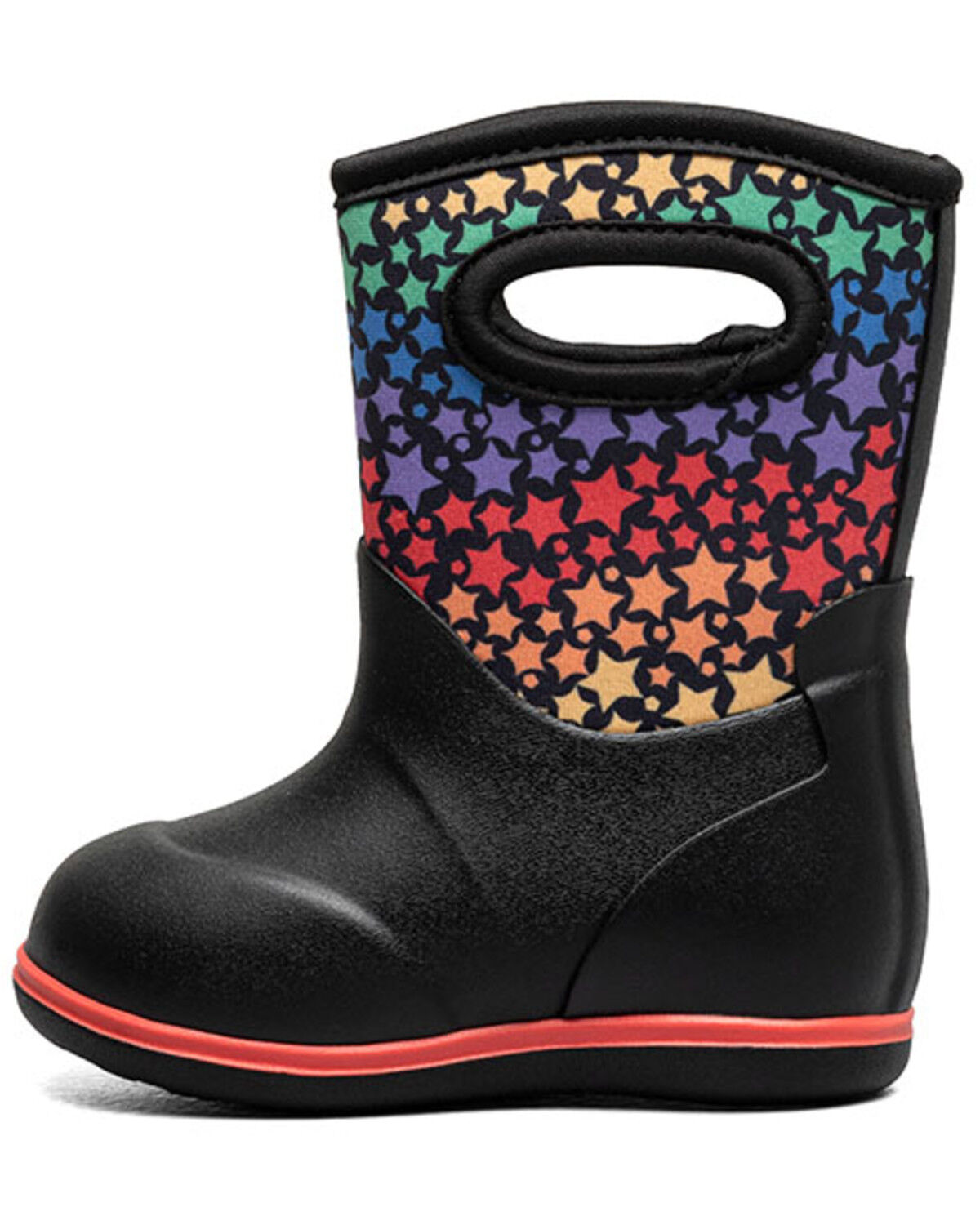 Bogs Toddler Girls' Classic Rainbow Stars Rainboots