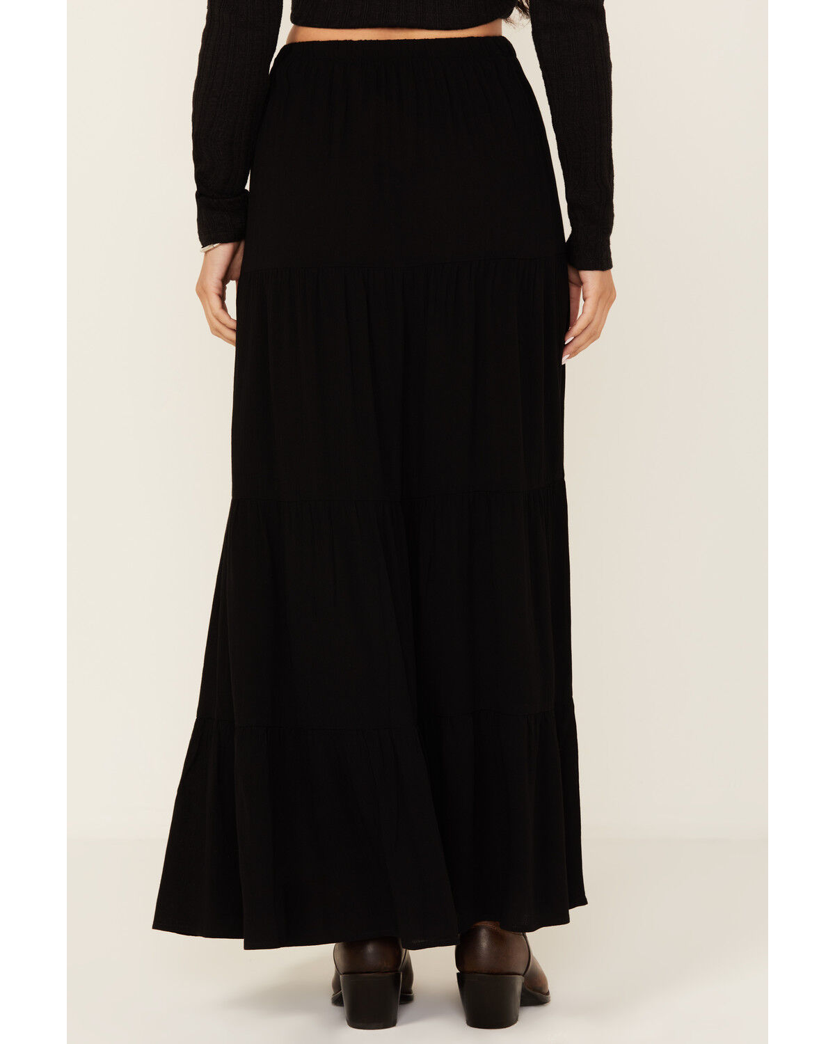 Originality Women's Tiered Maxi Skirt