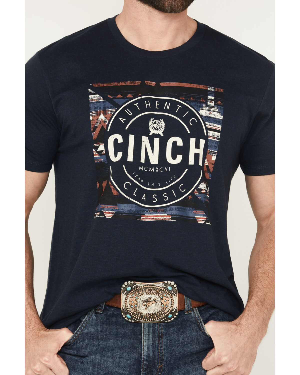 Cinch Men's Southwestern Logo Short Sleeve Graphic T-Shirt