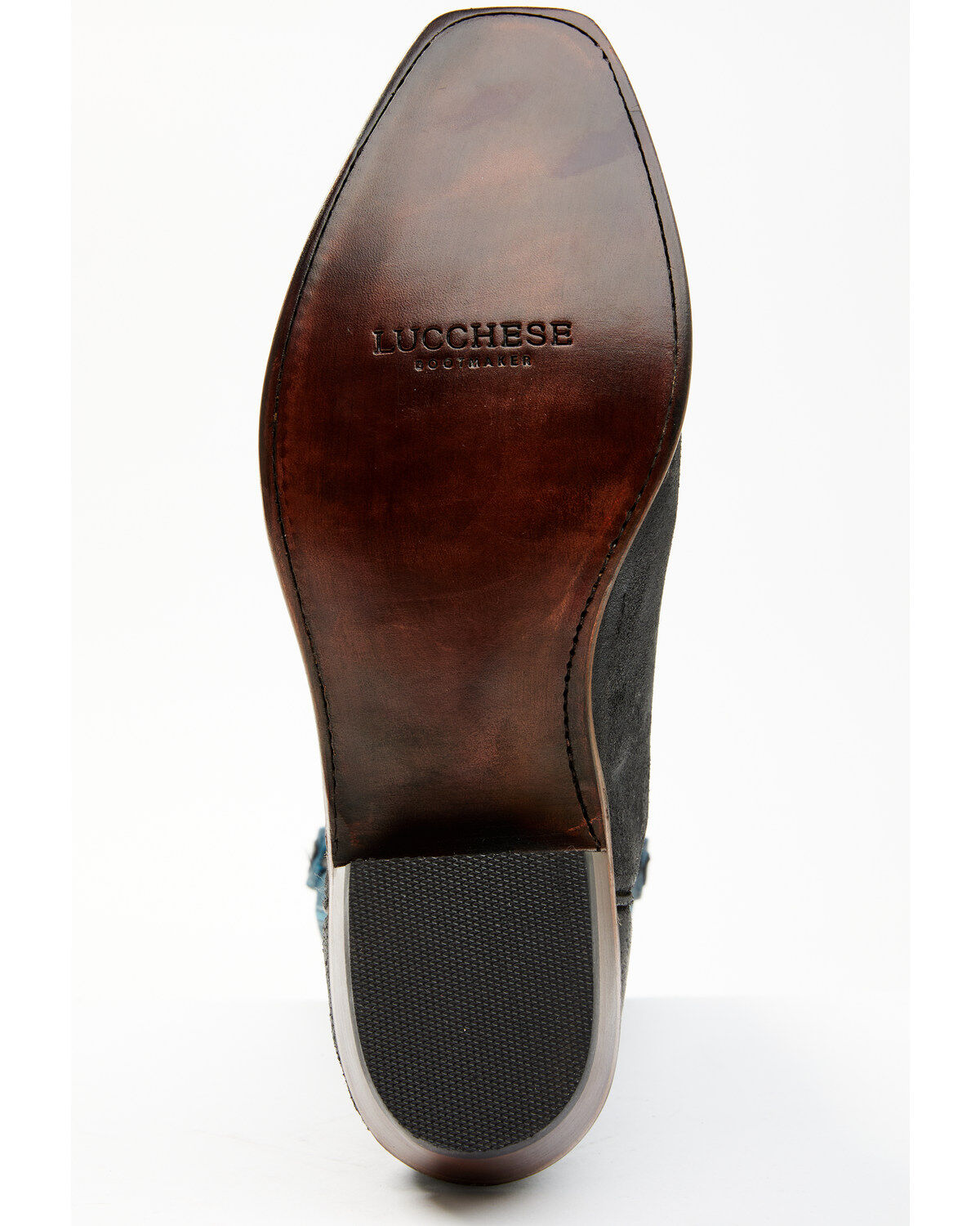 Lucchese Men's Two-Tone Roughout Western Boots - Square Toe