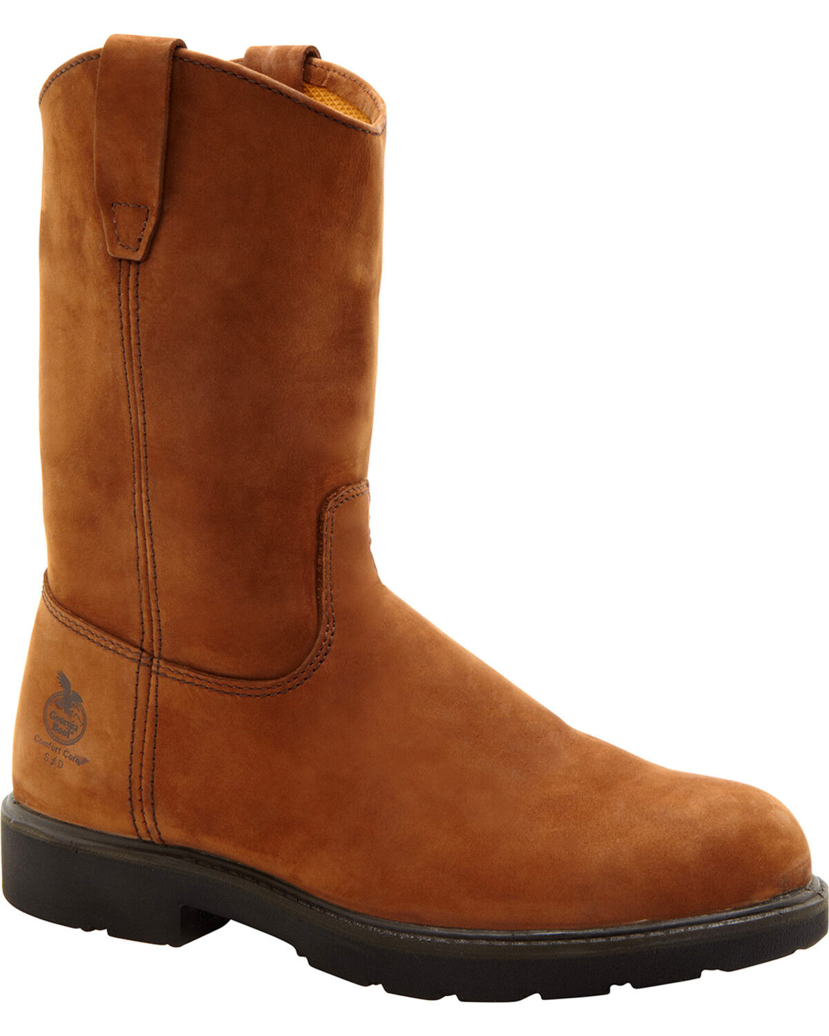 Georgia Boot Men's Wellington Pull On Work Boots - Steel Toe