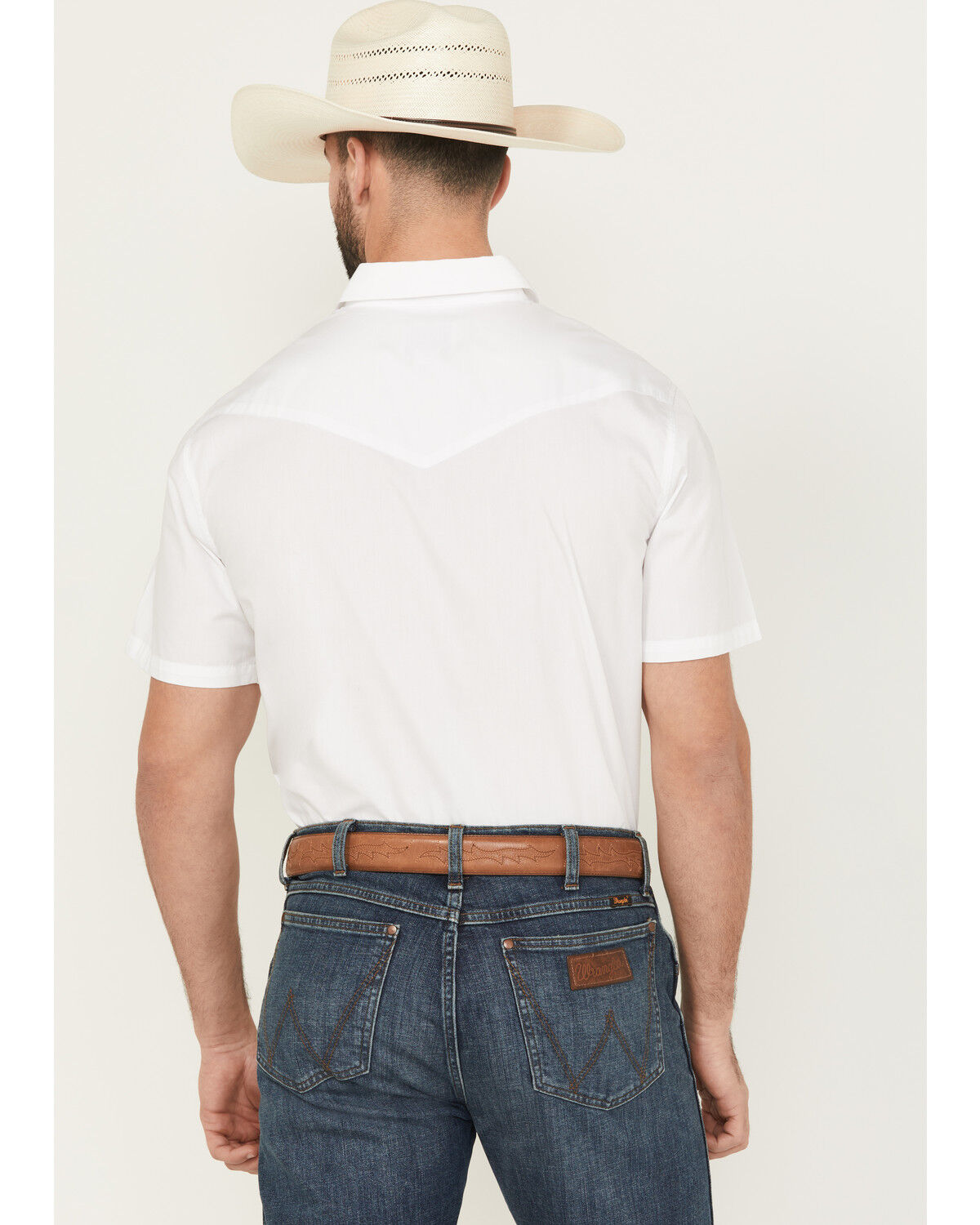 Gibson Men's Solid Short Sleeve Pearl Snap Western Shirt