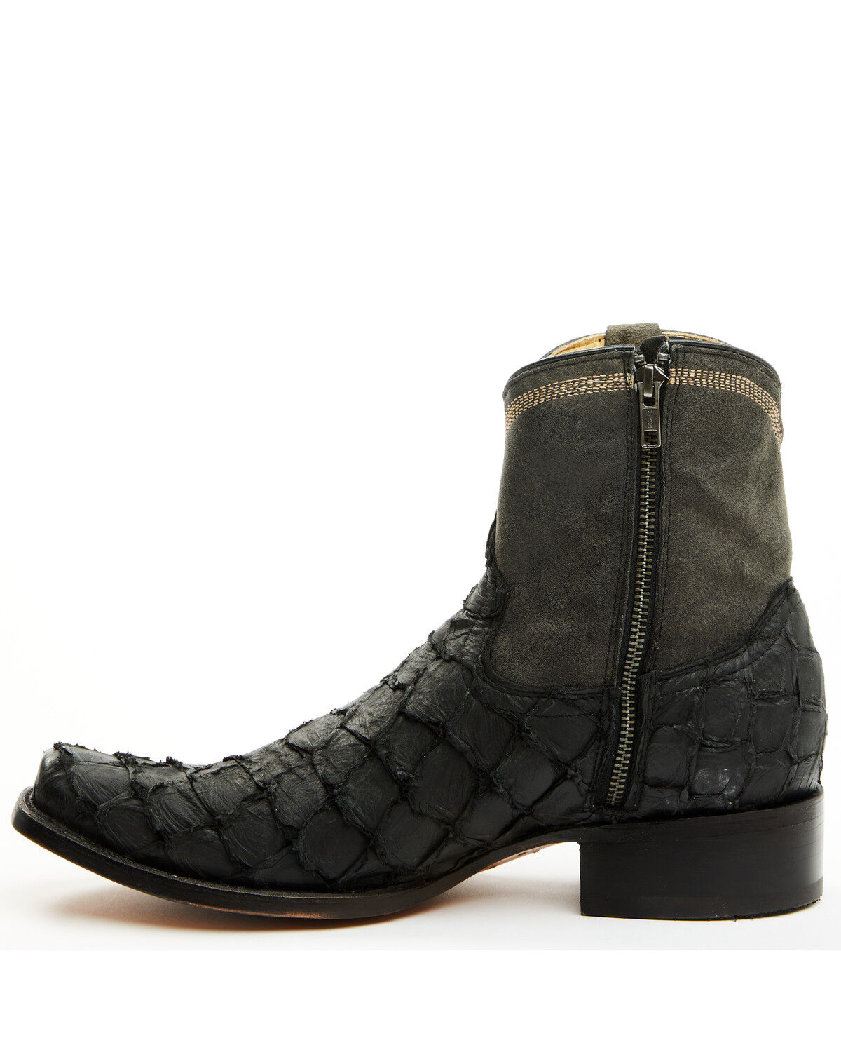 Corral Men's Exotic Pirarucu Western Ankle Boots - Square Toe