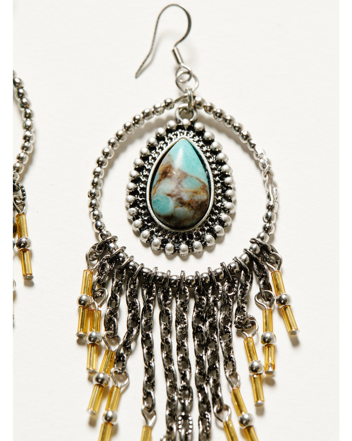 Idyllwind Women's Luna Turquoise Chandelier Fringe Earrings