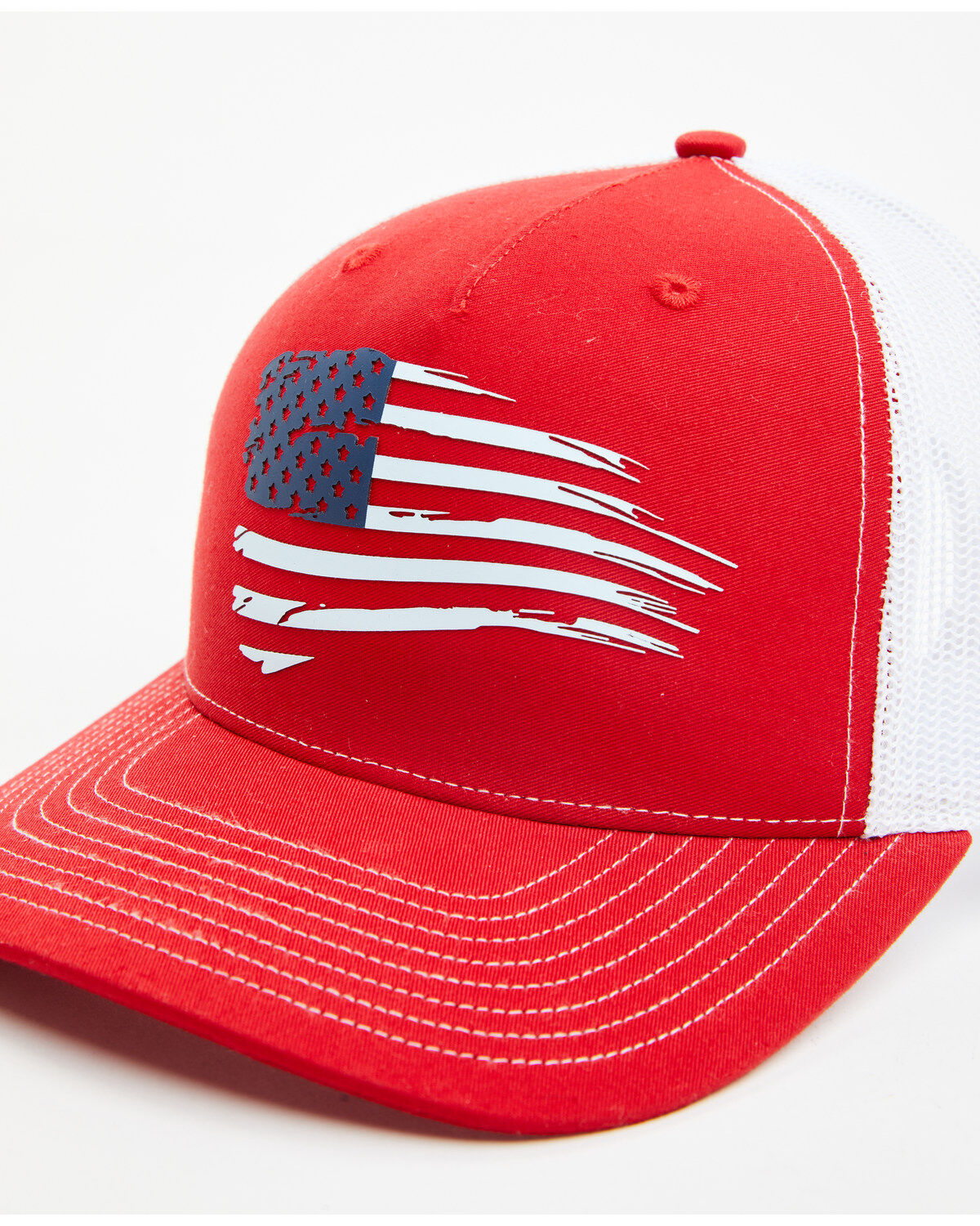 Ariat Men's Distressed USA Flag Ball Cap