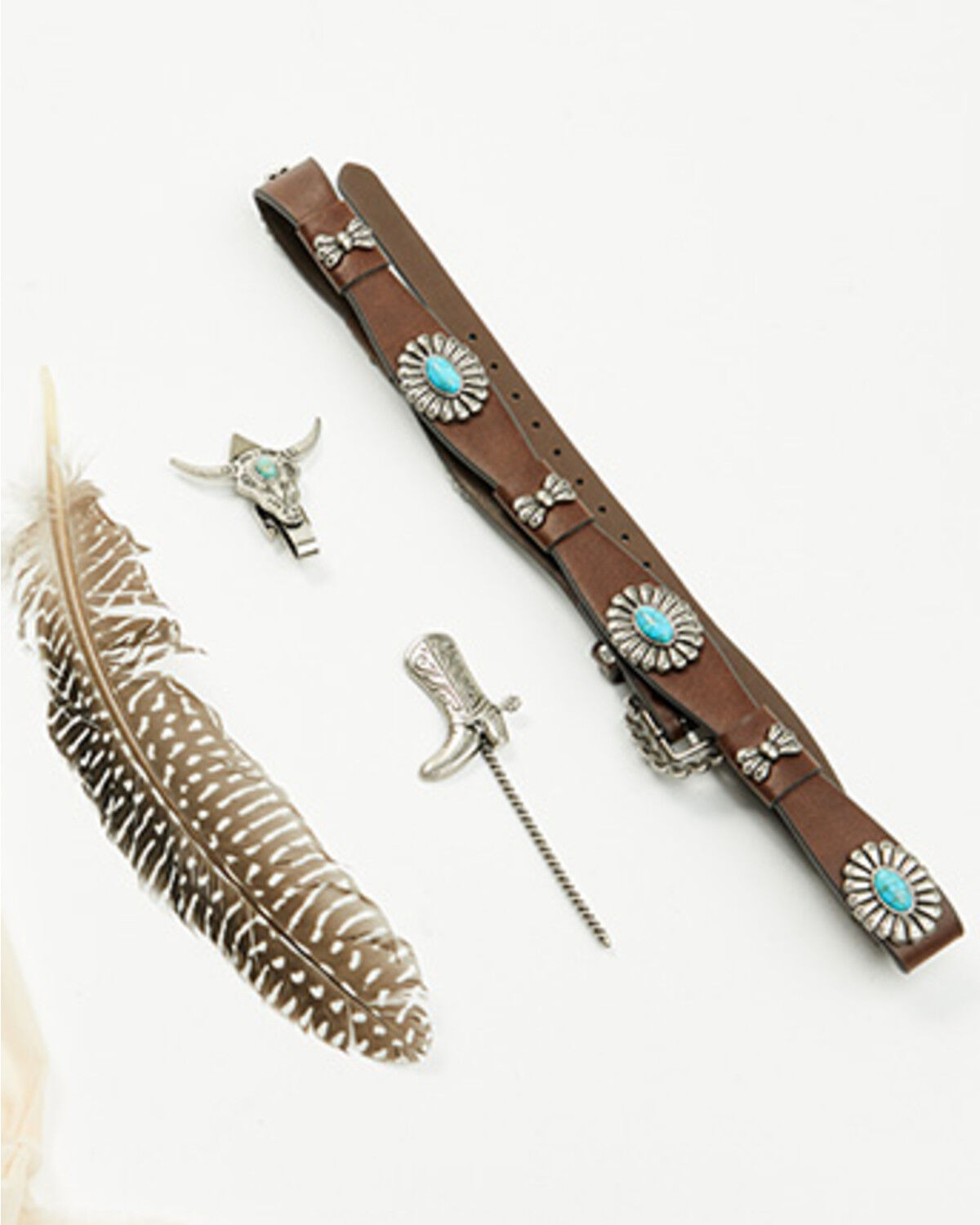 Boot Barn Concho Western Hat Accessory Set