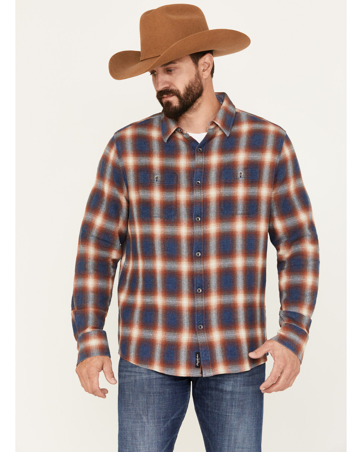 Flag & Anthem Men's Allendale Vintage Washed Flannel Long Sleeve Shirt