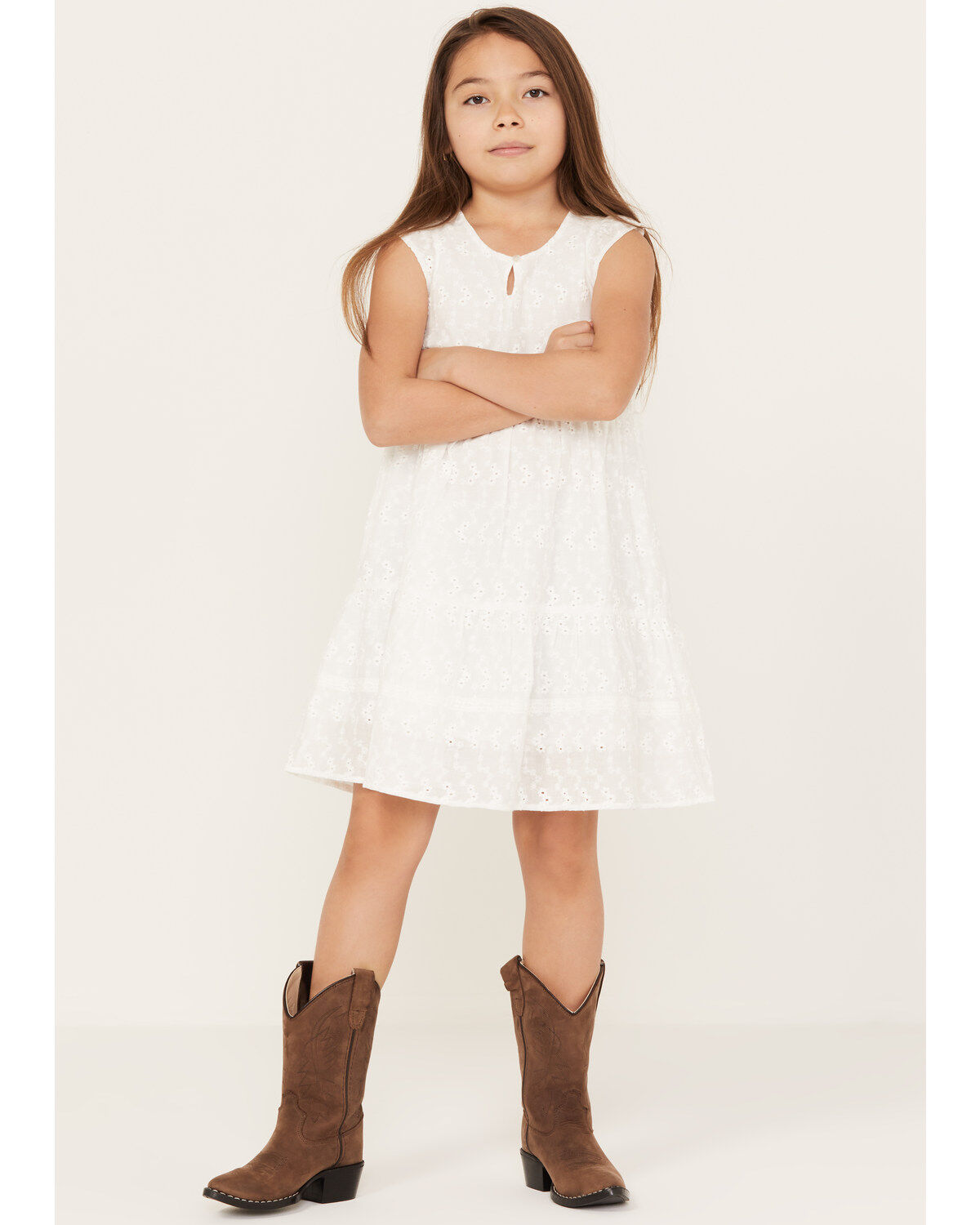 Shyanne Girls' Eyelet Western Dress