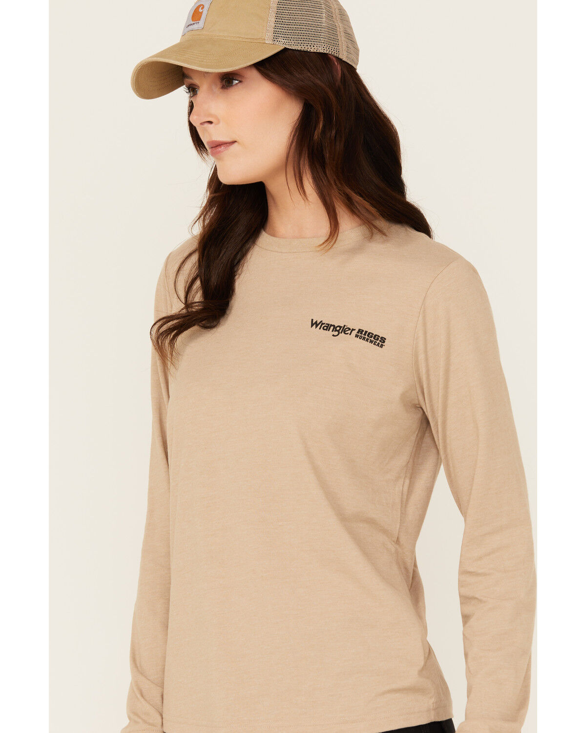 Wrangler RIGGS Women's Boot Barn Exclusive Moto Girl Long Sleeve Graphic Work Tee - Plus