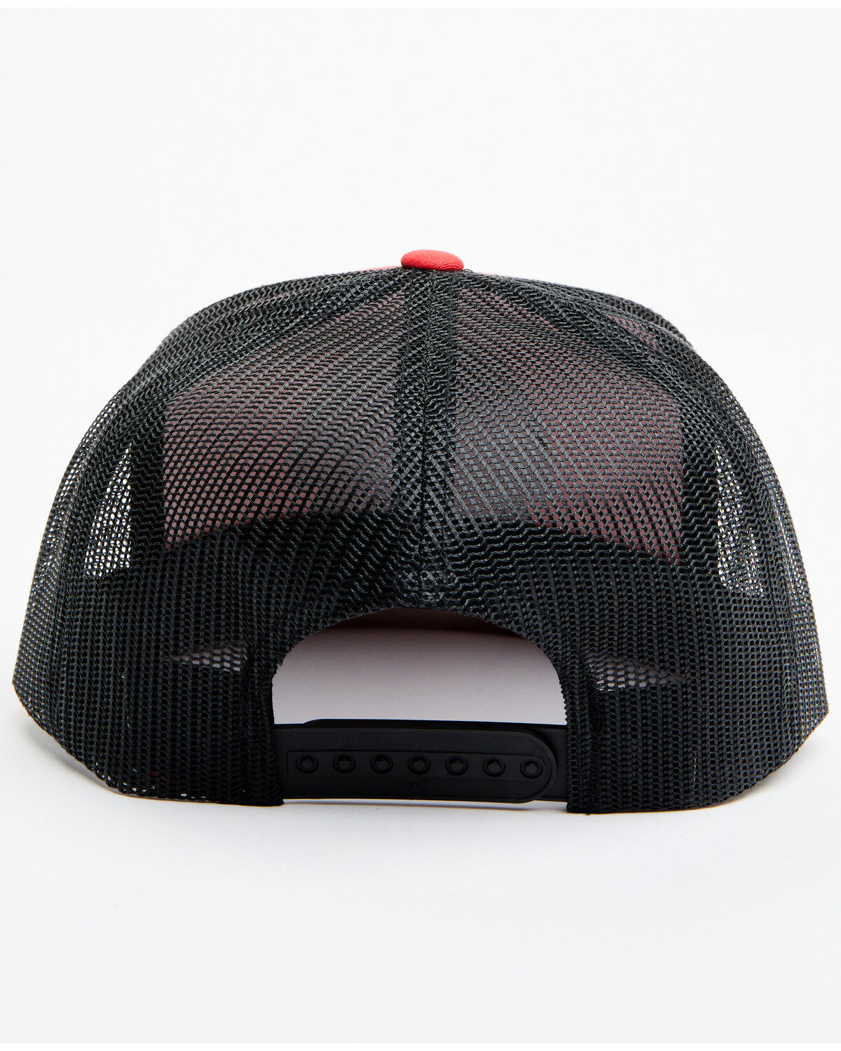 Lazy J Ranch Men's Red & Black Arrowhead Logo Patch Mesh-Back Ball Cap