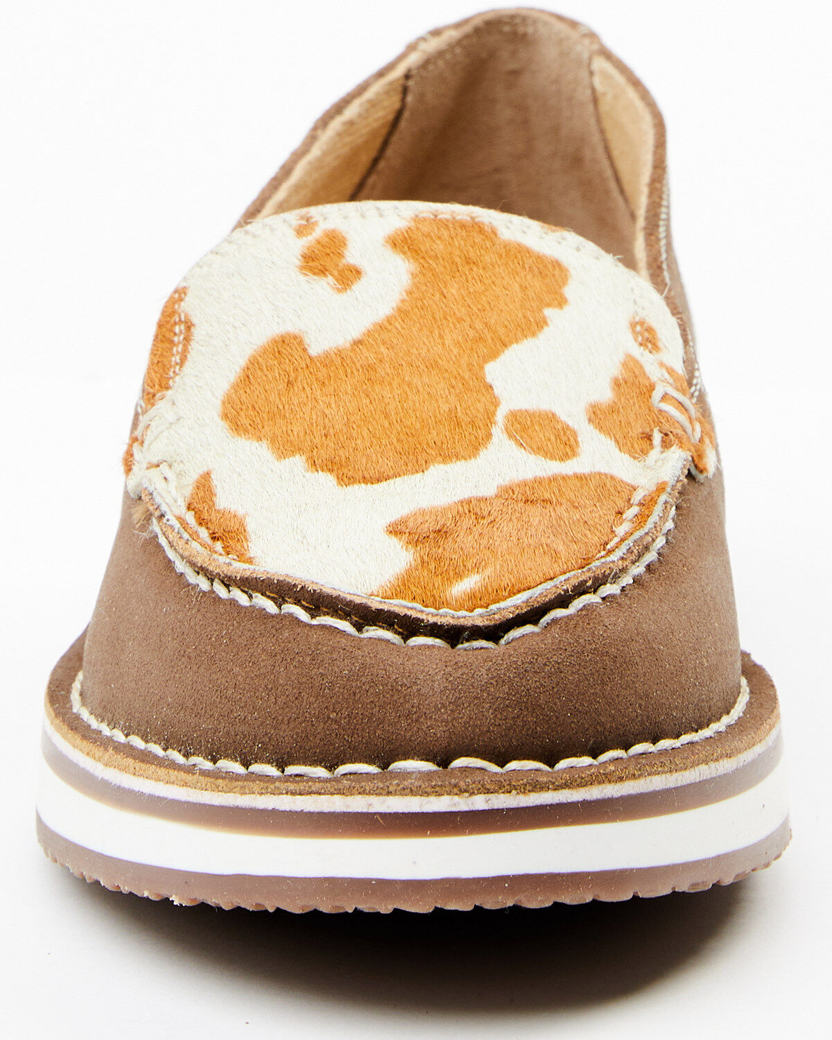 Mya Bag Women's Bronze Cow Hair Slip-On Shoe - Moc Toe