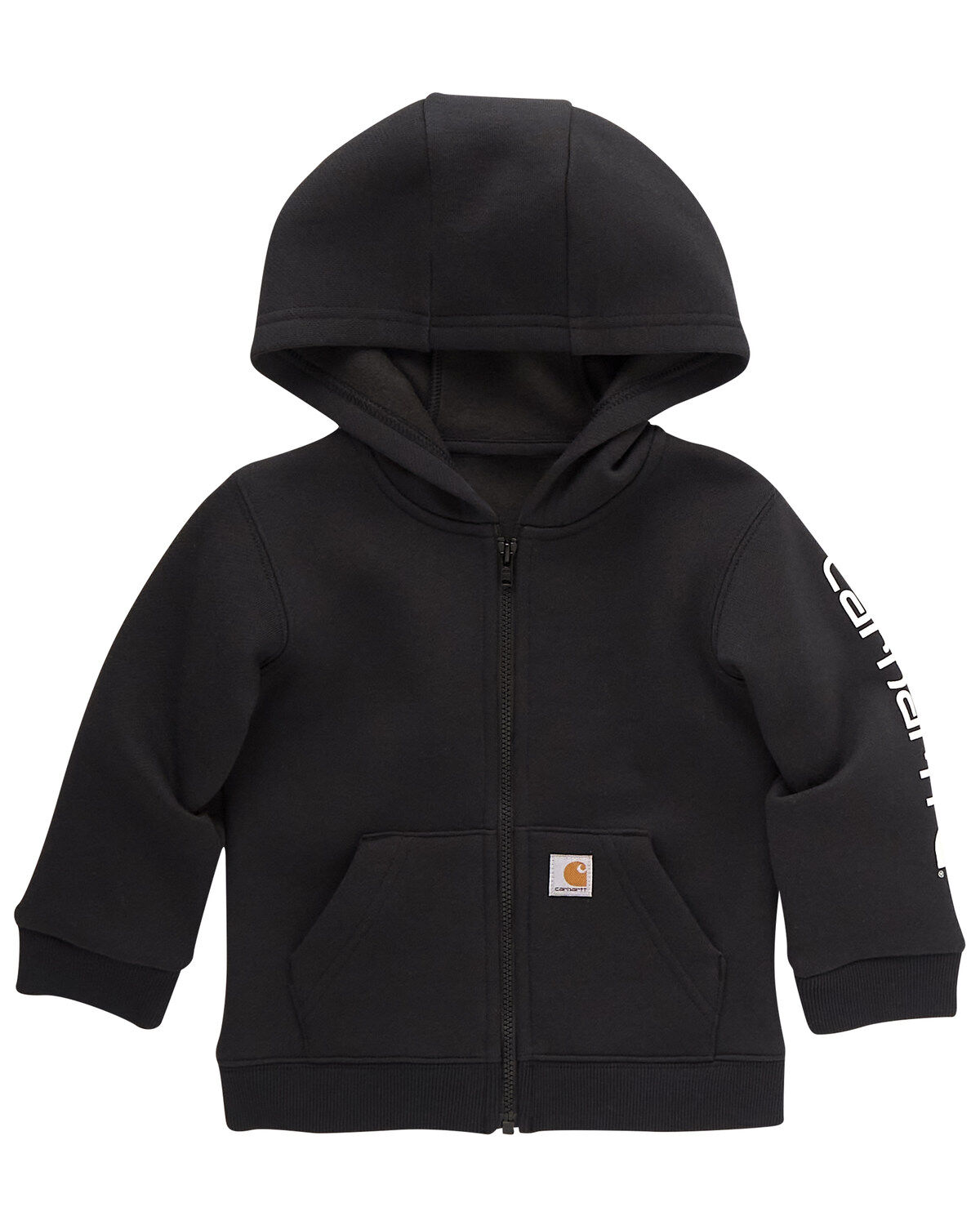 Carhartt Toddler Boys' Logo Zip-Up Long Sleeve Hooded Jacket