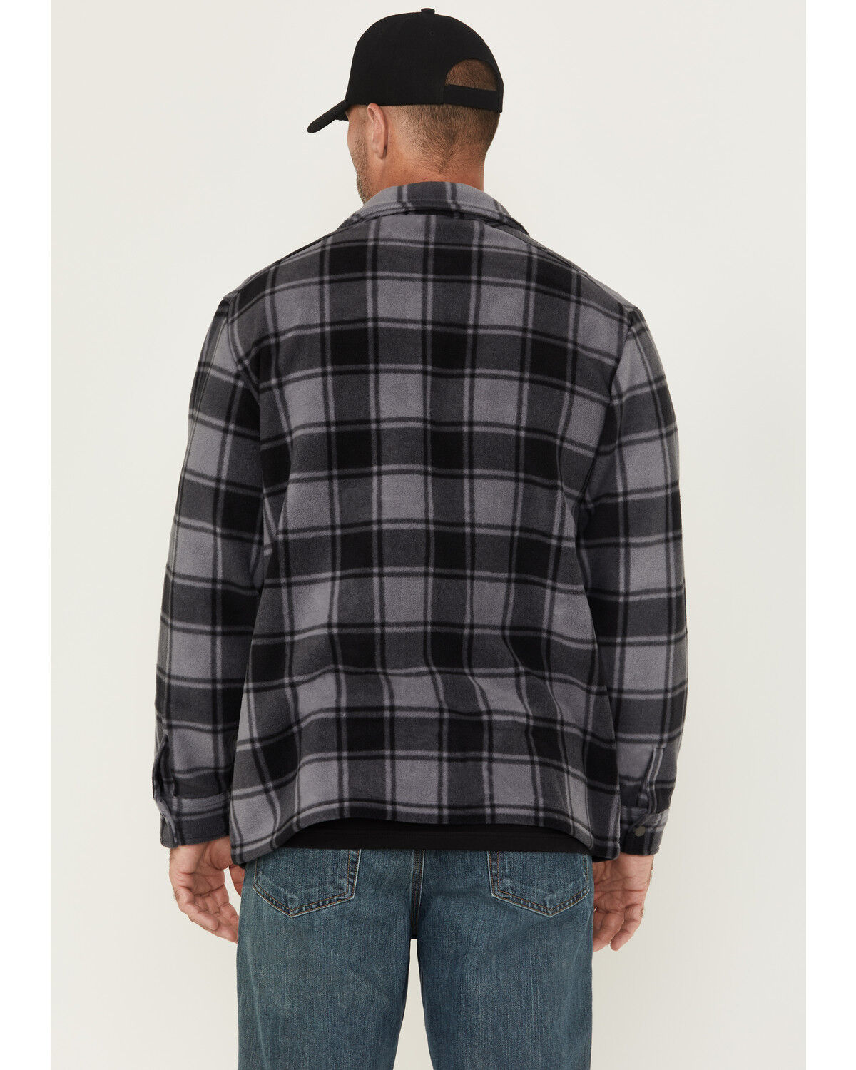 Timberland PRO Men's Gritman Plaid Print Heavyweight Fleece Long Sleeve Snap Shirt