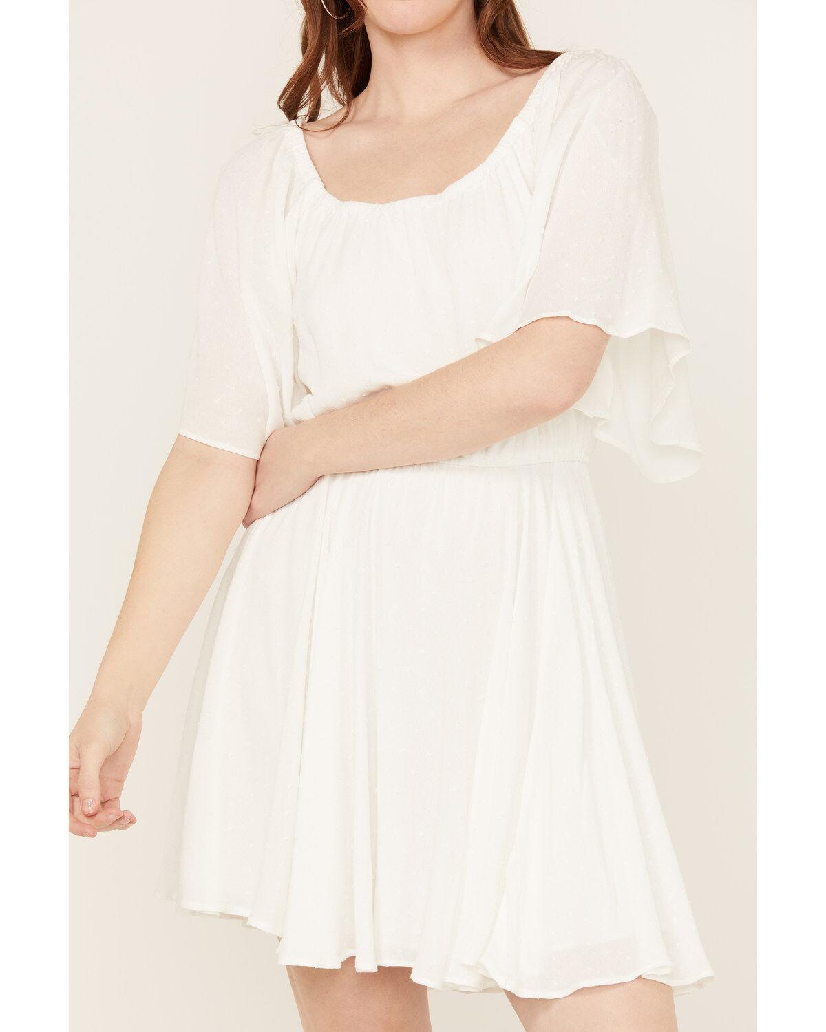 Wrangler Retro Women's Swiss Dot Short Sleeve Mini Dress