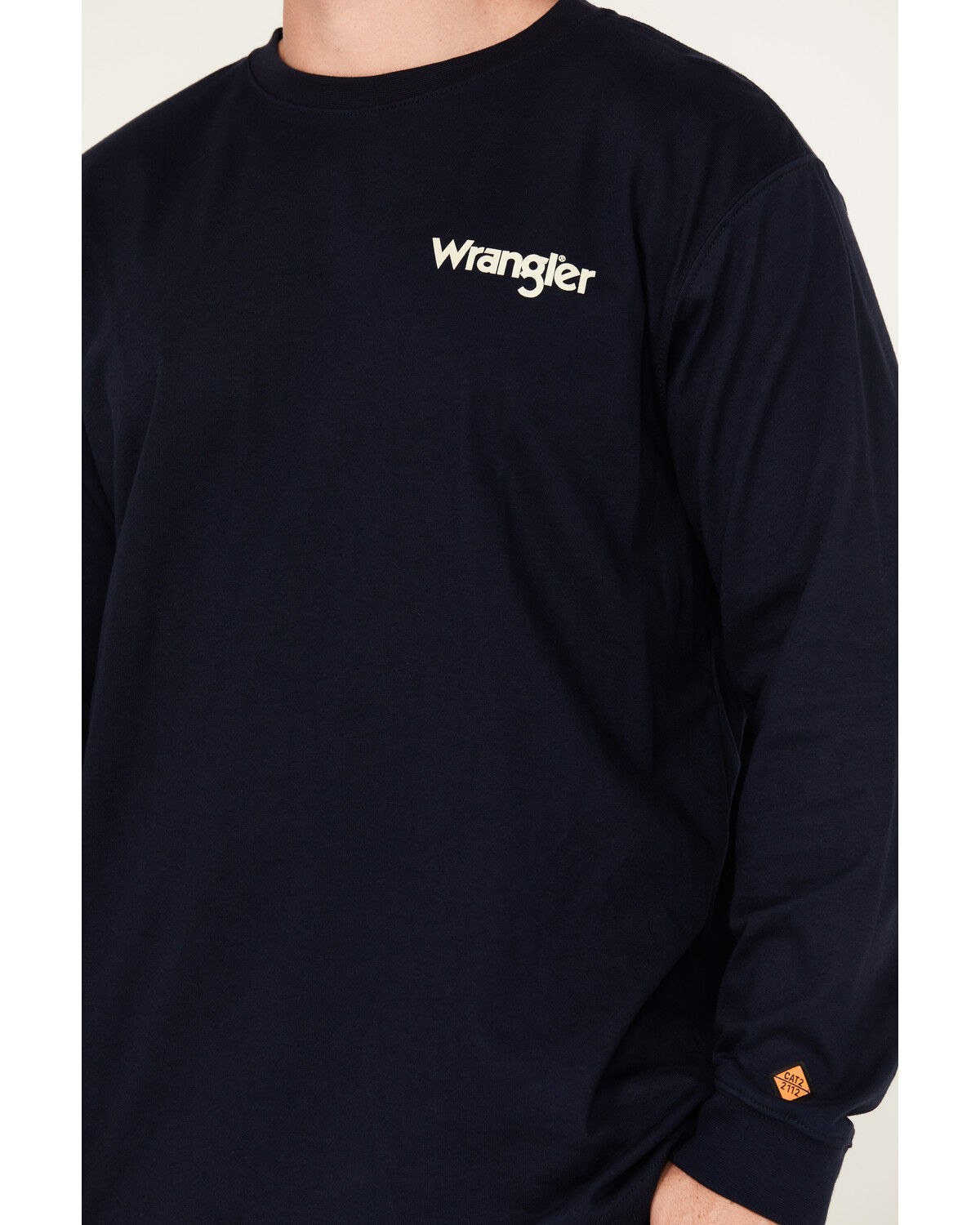 Wrangler Men's FR Skull Logo Long Sleeve Work Shirt