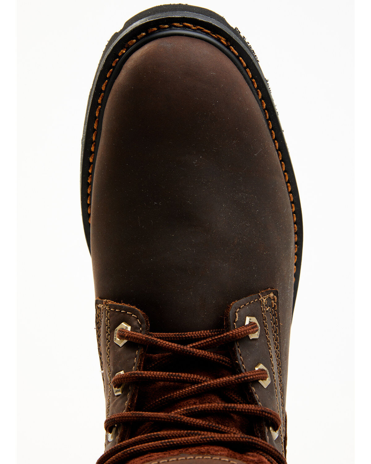 Hawx Men's Oily Crazy Horse 6" Lace-Up Soft Work Boots - Round Toe