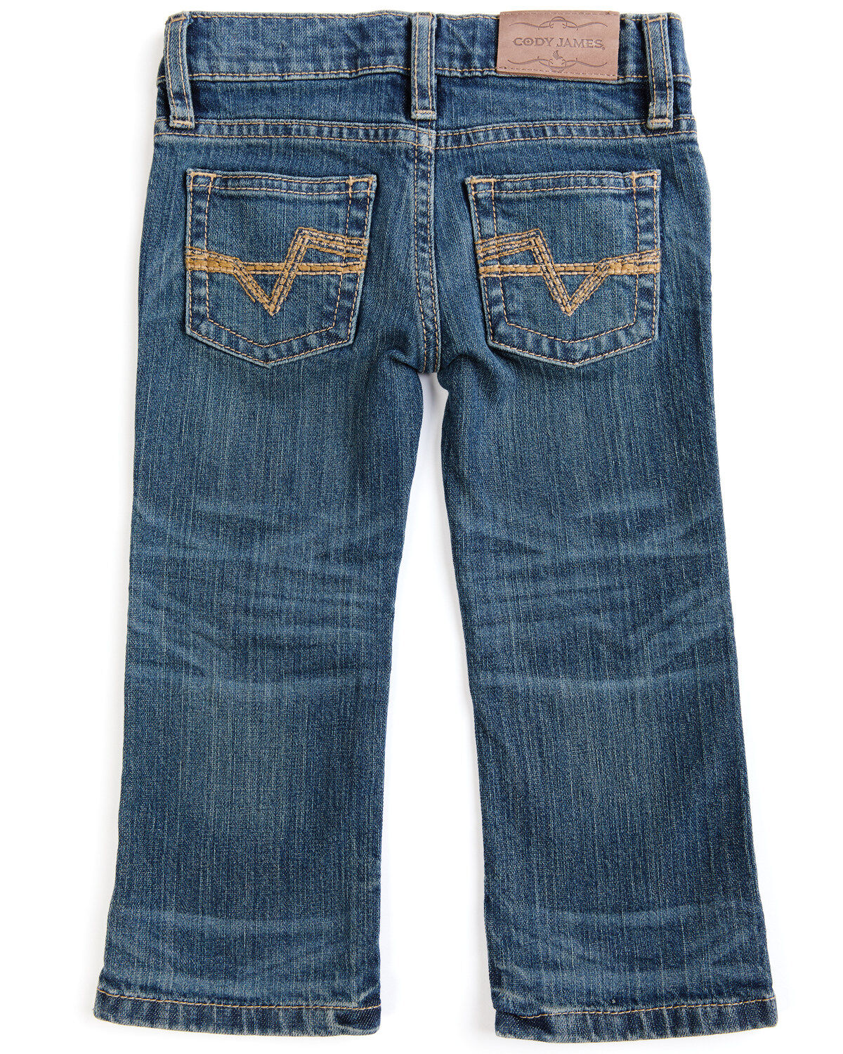 Cody James Toddler Boys' Saguaro Dark Wash Mid Rise Stretch Slim Bootcut Jeans