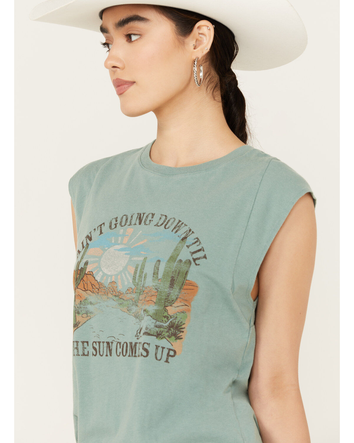 White Crow Women's Till The Sun Comes Up Short Sleeve Graphic Tee