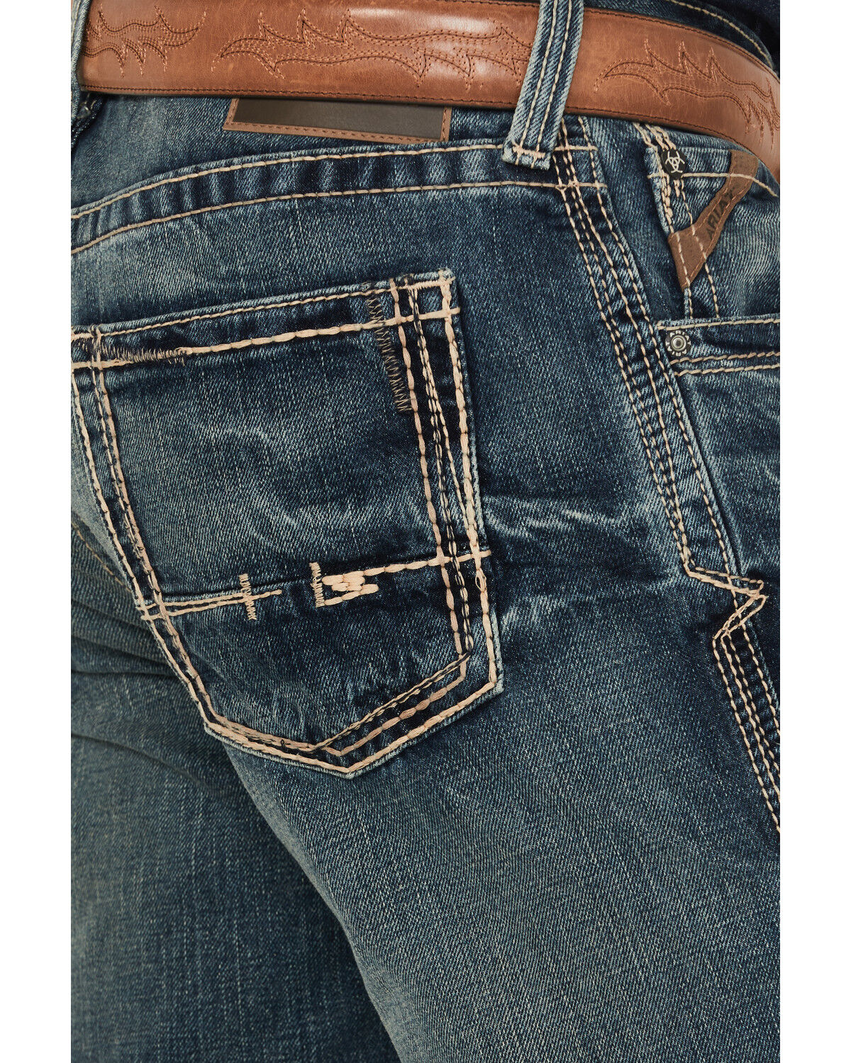 Ariat Men's M5 Gulch Medium Wash Low Rise Straight Denim Jeans