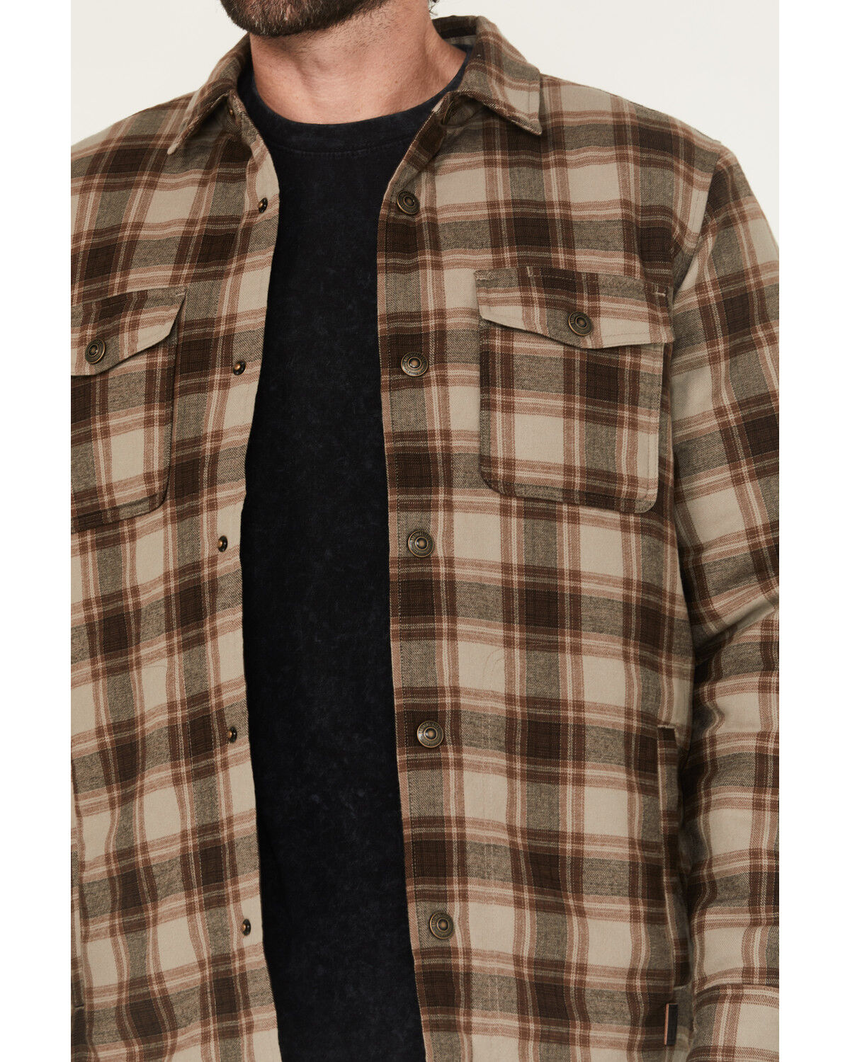 Brothers and Sons Men's Schefter Plaid Print Shirt Jacket