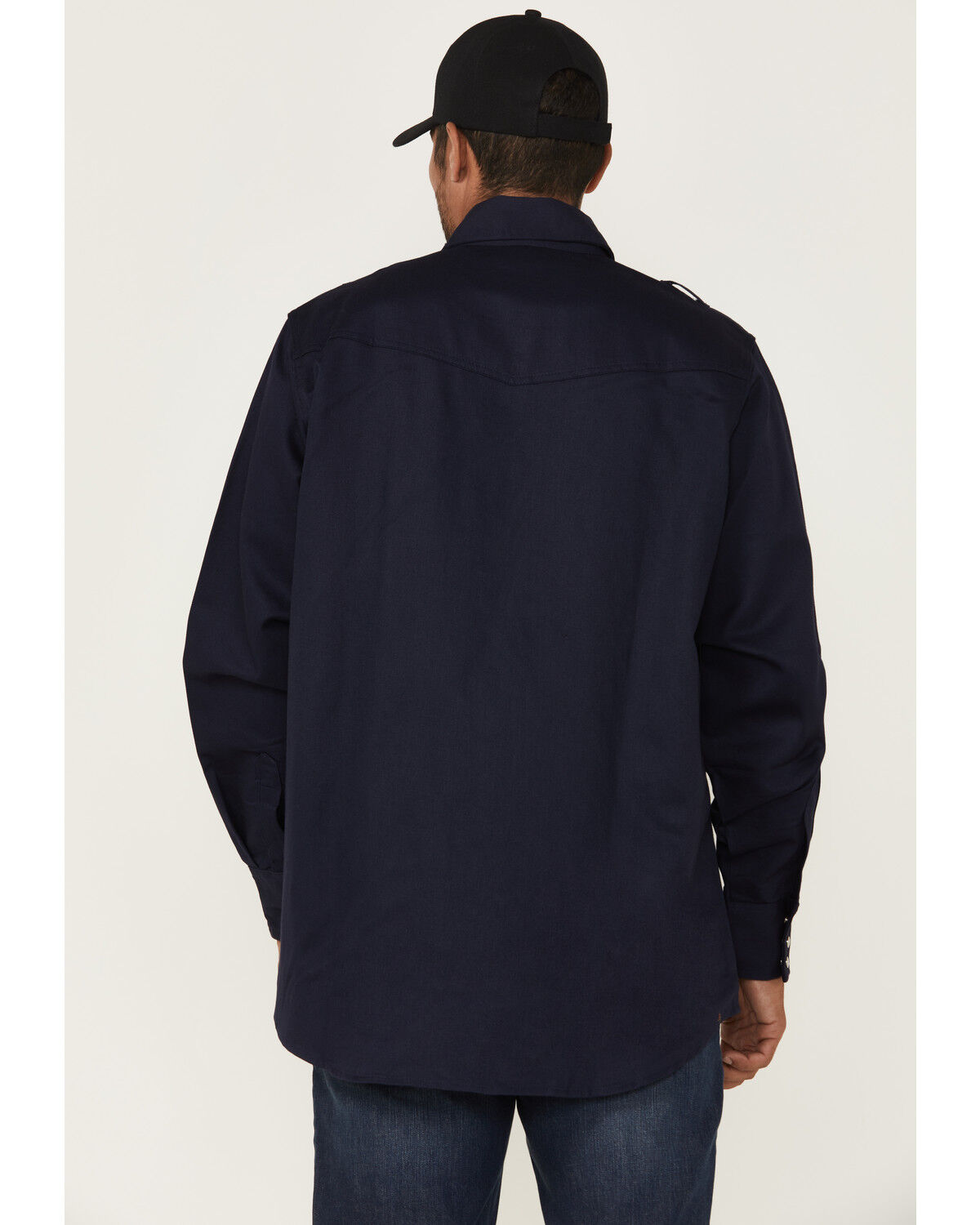 Forge Workwear Men's FR Solid Long Sleeve Snap Work Shirt