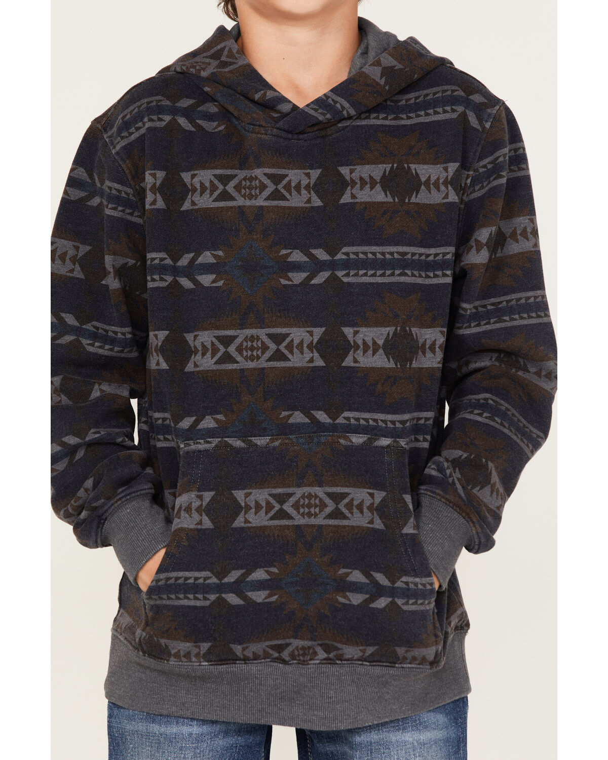 Ariat Boys' Southwestern Print Hooded Sweatshirt