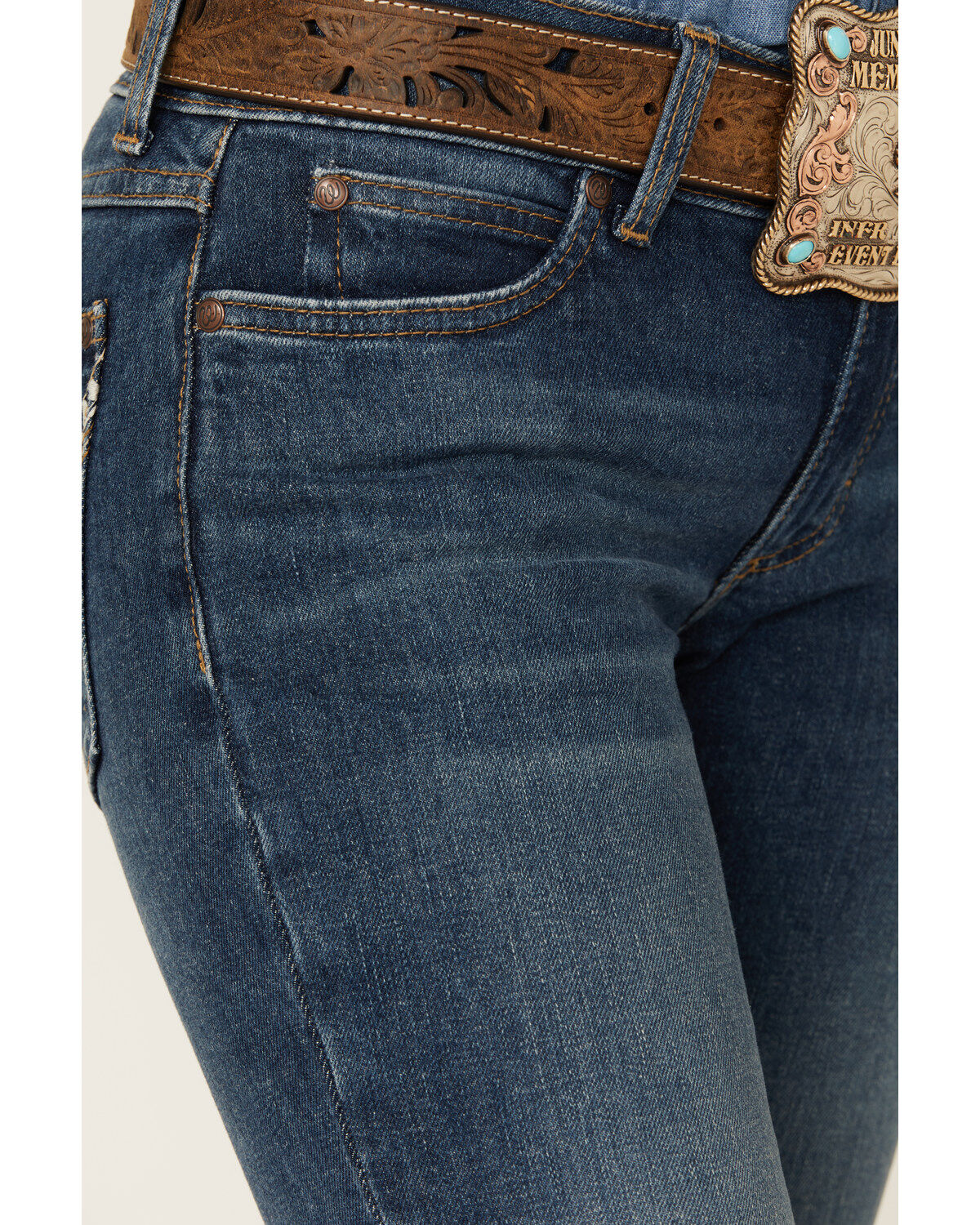 Wrangler Retro Women's Mae Medium Wash Mid Rise Stretch Bootcut Jeans