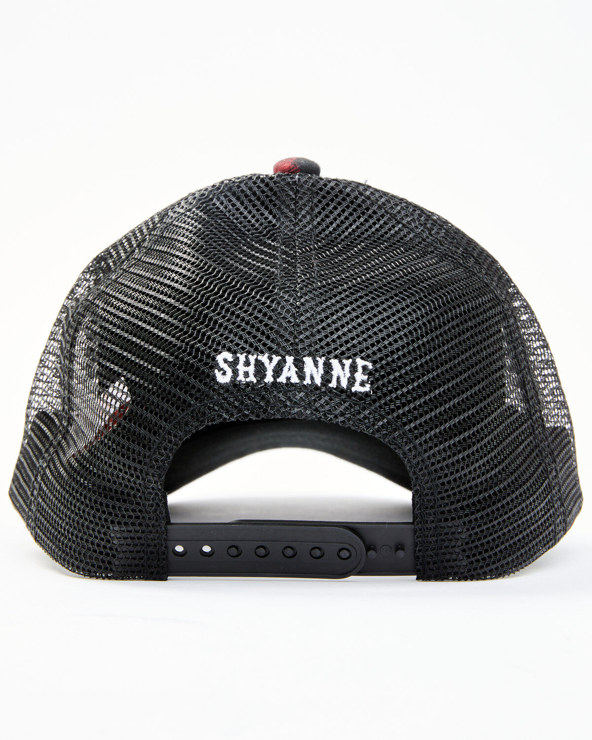 Shyanne Women's Horses Keep Me Stable Buffalo Plaid Mesh-Back Ball Cap