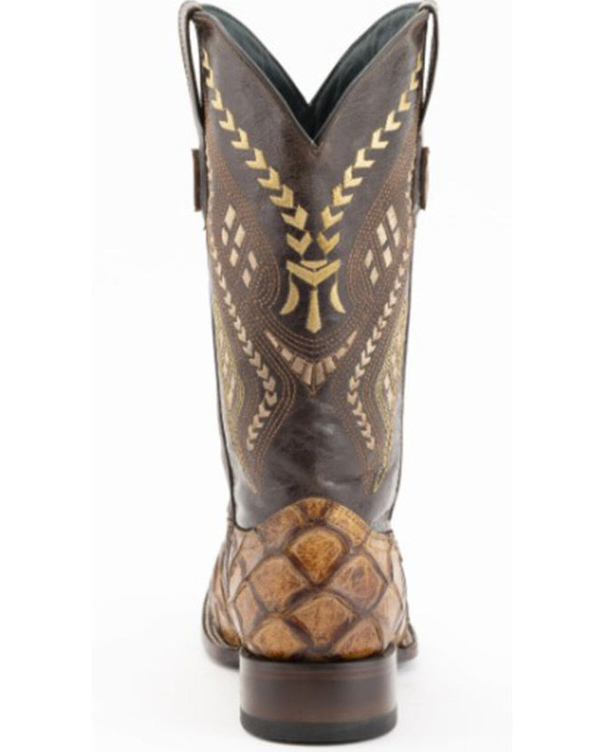 Ferrini Men's Bronco Pirarucu Print Western Boots - Broad Square Toe