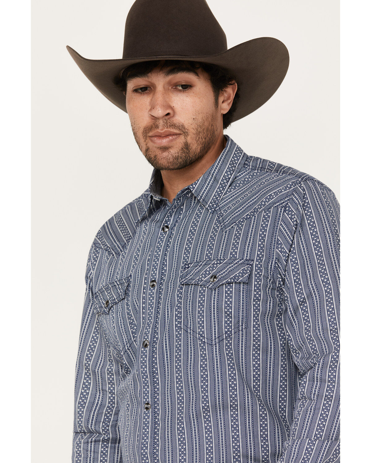 Cody James Men's Born N Raised Striped Long Sleeve Snap Western Shirt - Big & Tall