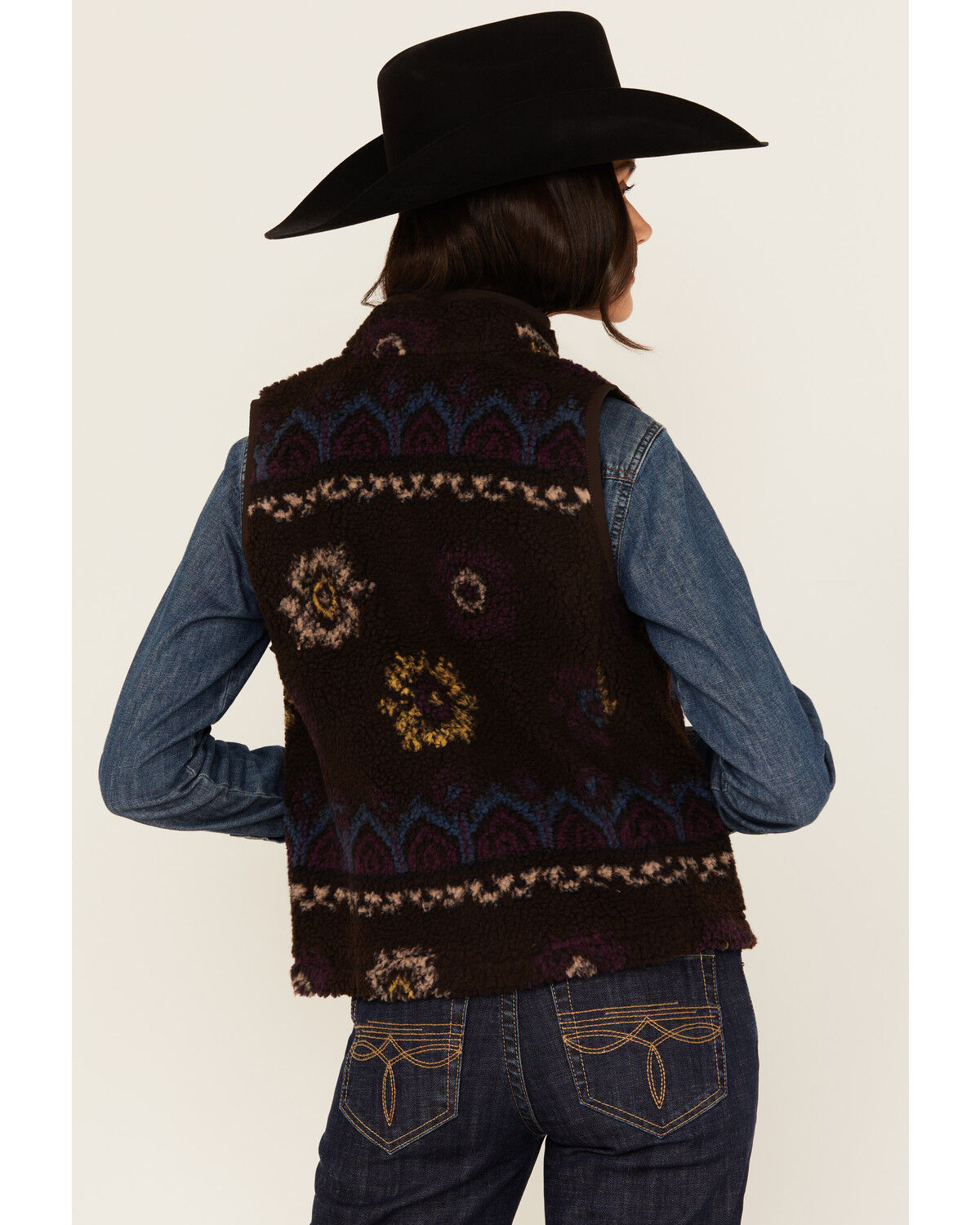 Shyanne Women's Printed Sherpa Vest